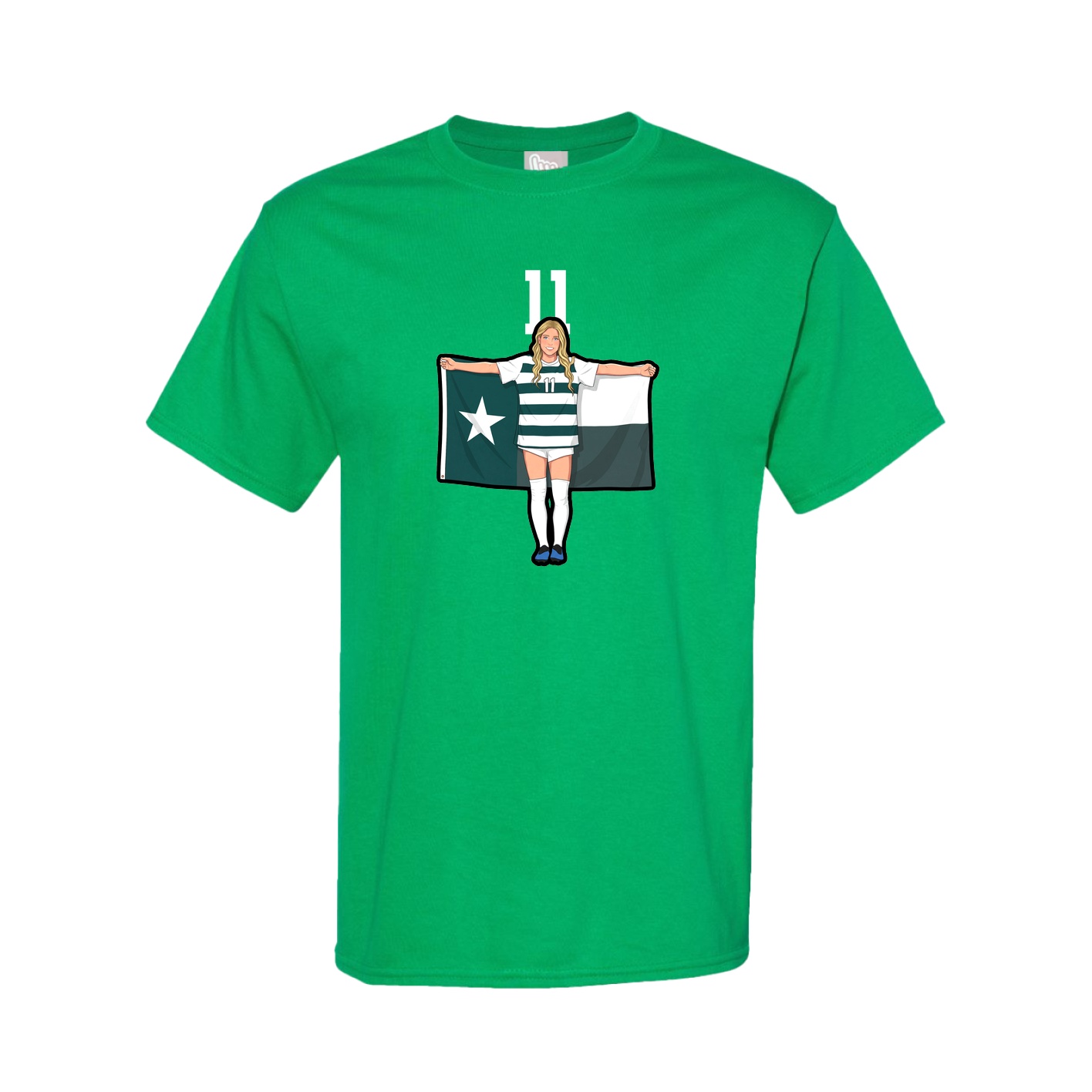 Tee — Number Top in Green