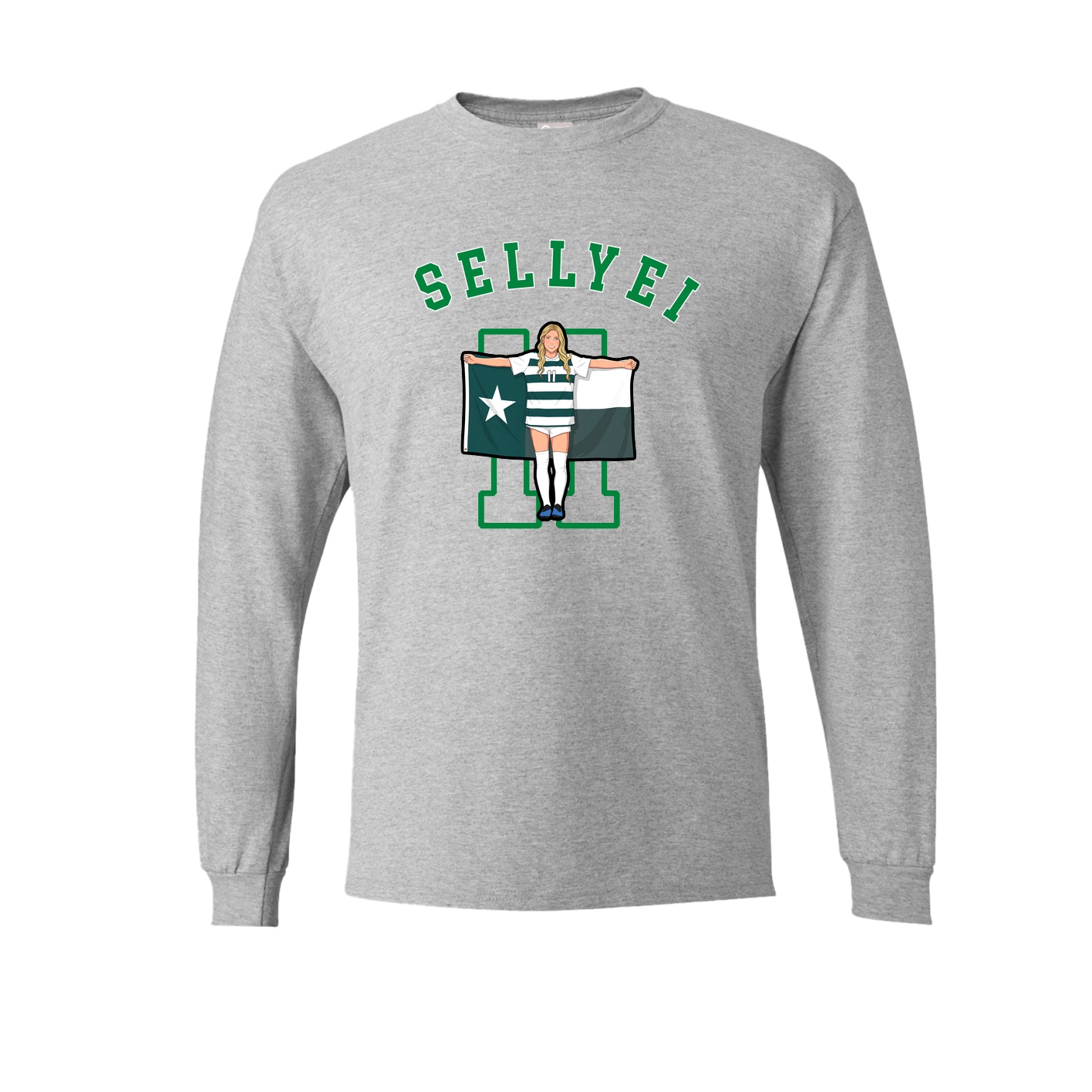 Long Sleeve Tee — Shirsey Arch in Grey