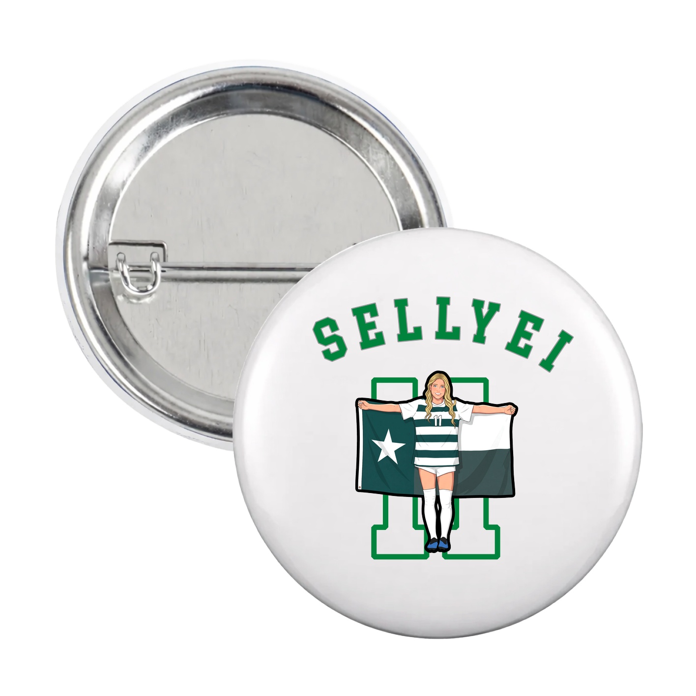Game Day Button — Shirsey Arch in White