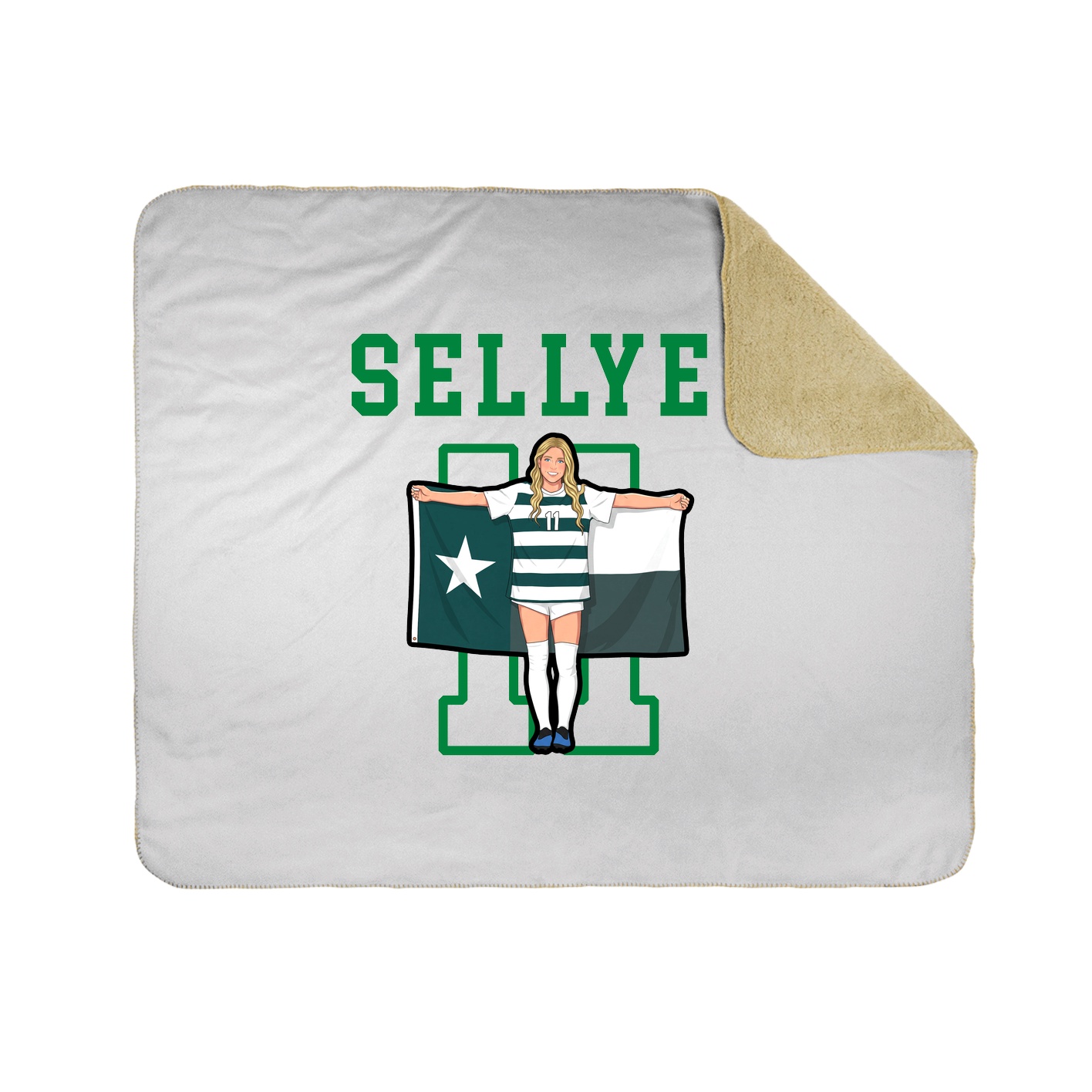 Throw Blanket — Shirsey in White