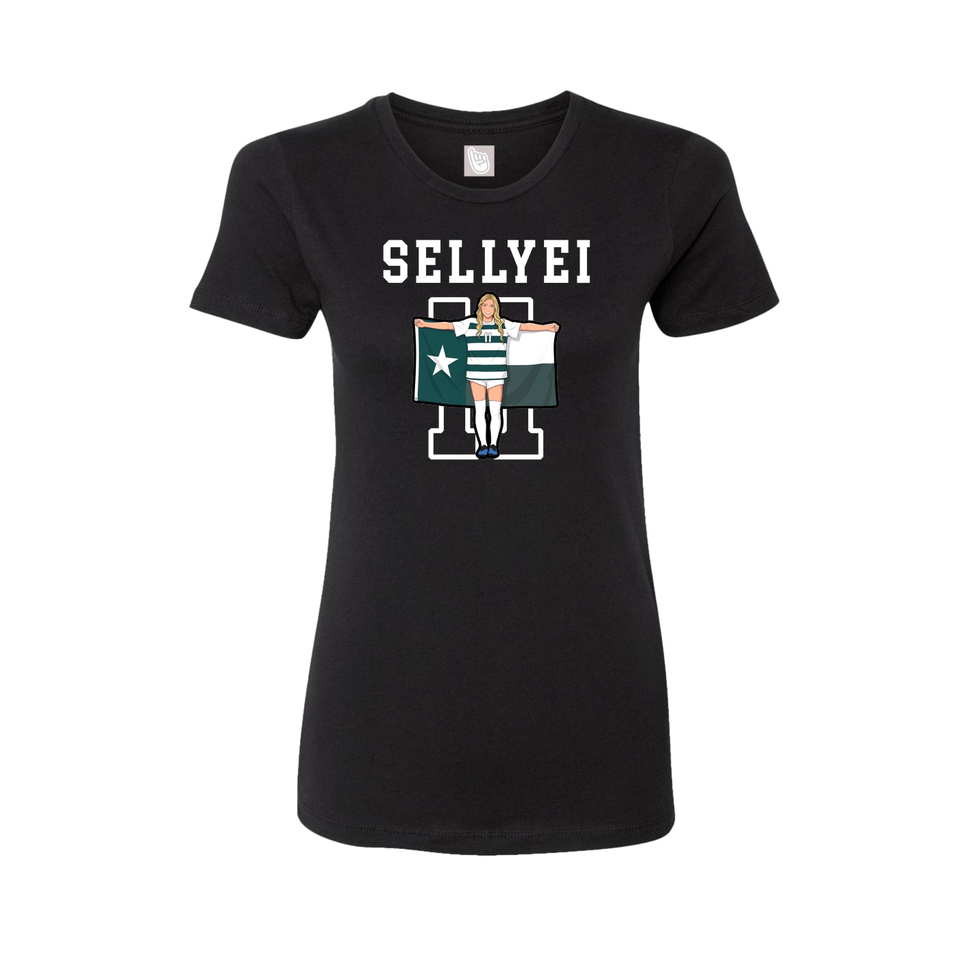 Fitted Women's Tee — Shirsey in Black