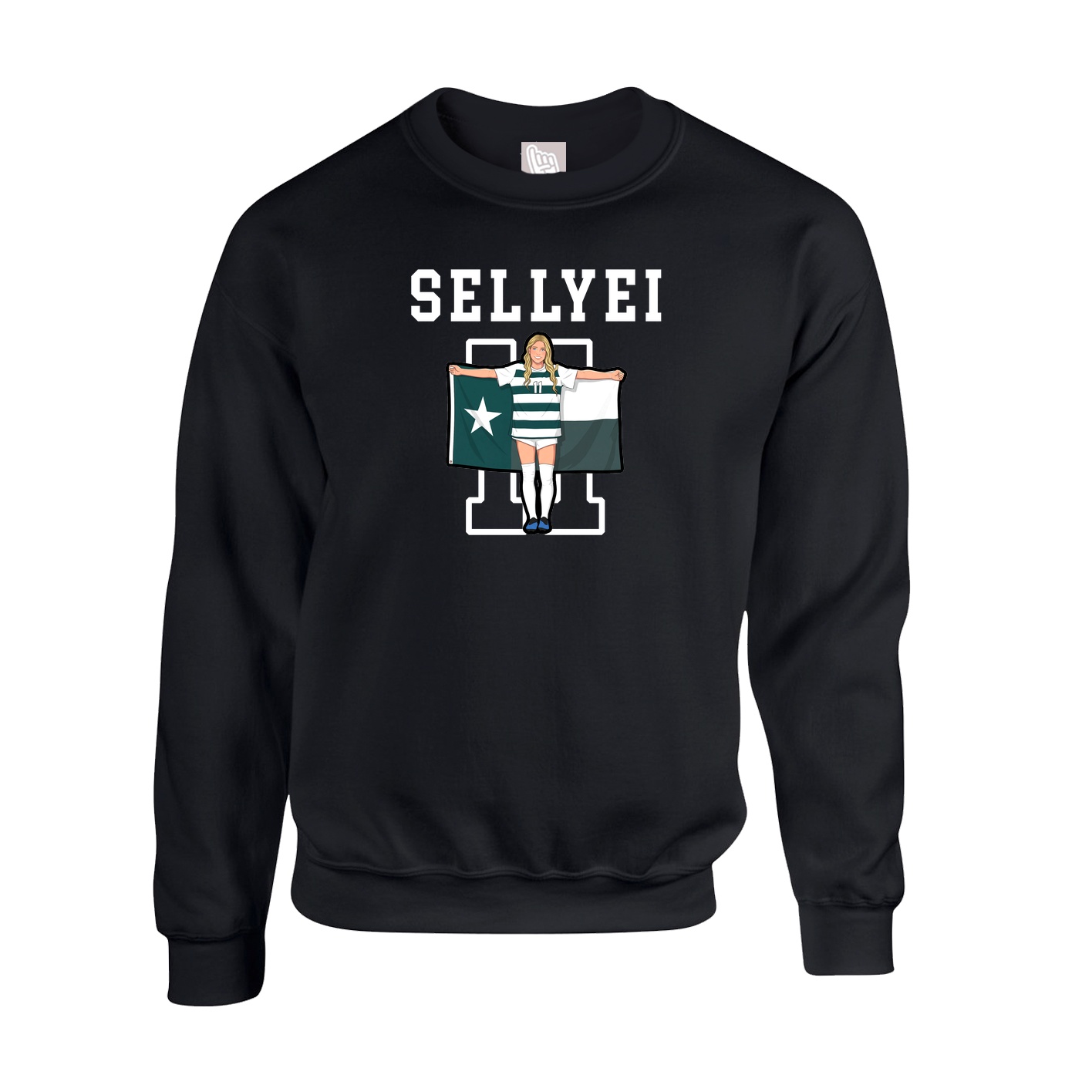Fleece Crew — Shirsey in Black