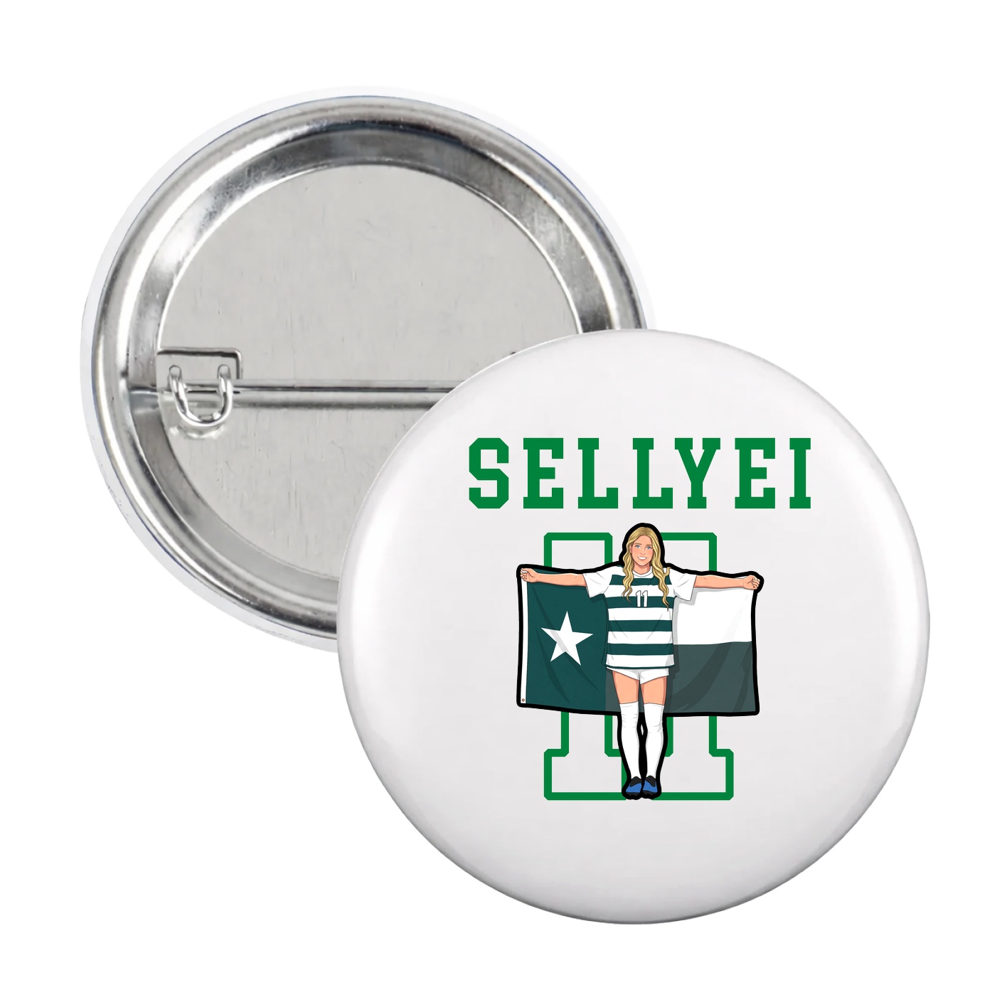 Game Day Button — Shirsey in White