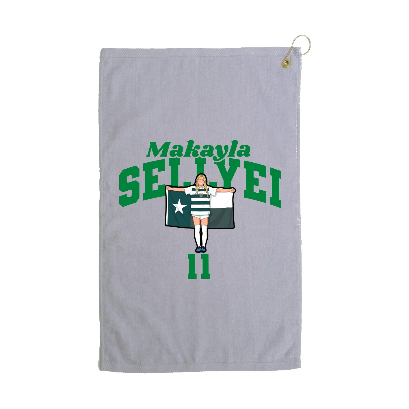 Golf Towel — Signature Arch in Grey