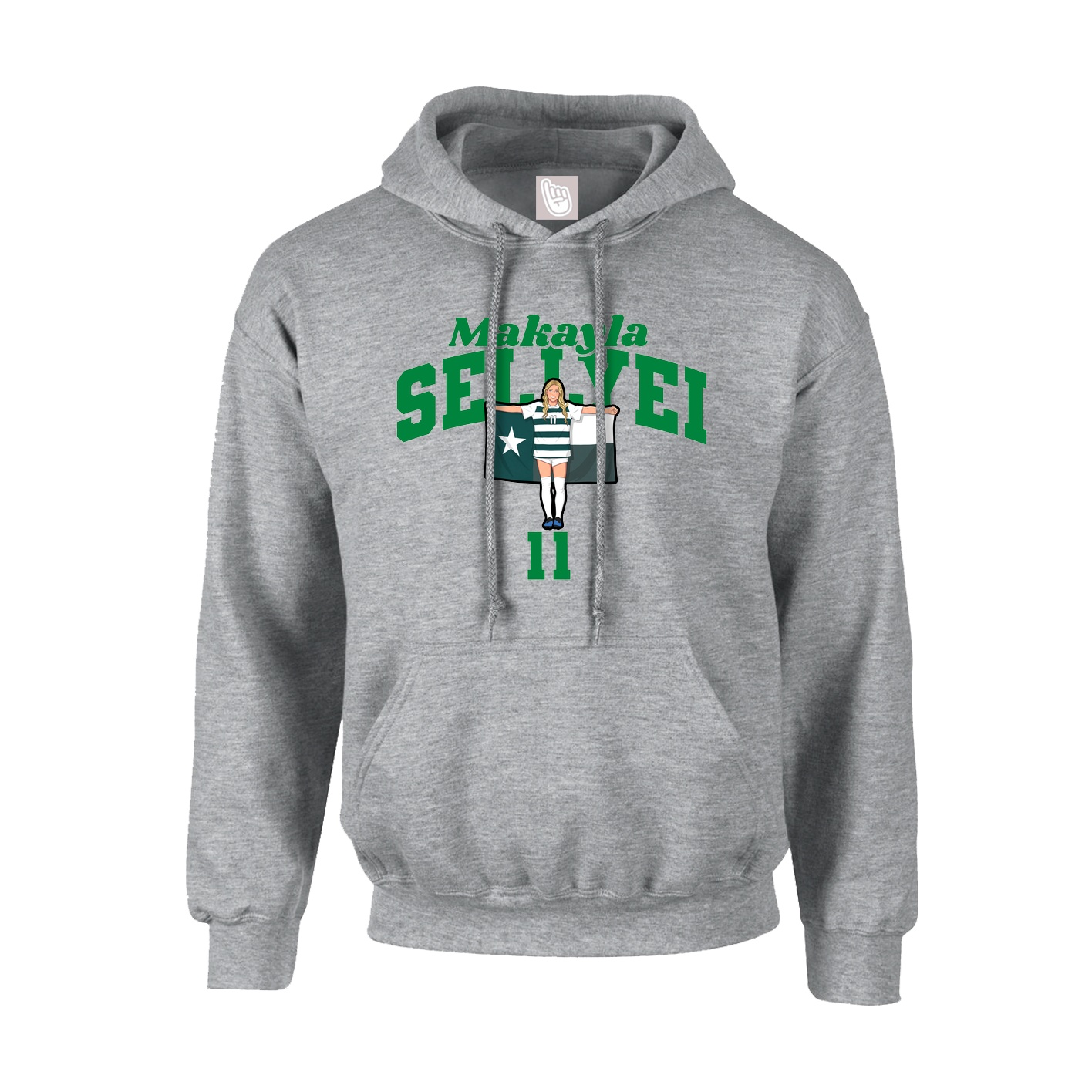 Hoodie — Signature Arch in Grey