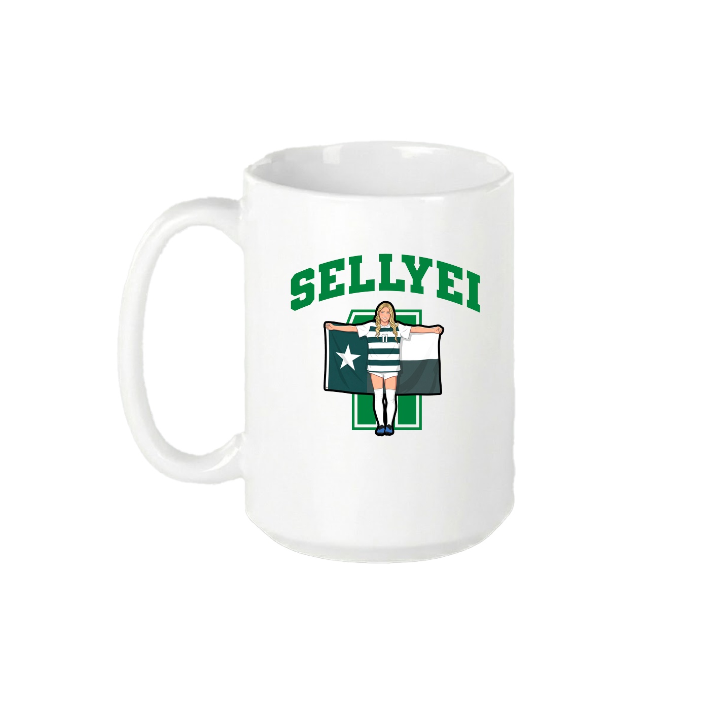 15oz Coffee Mug — Number in White