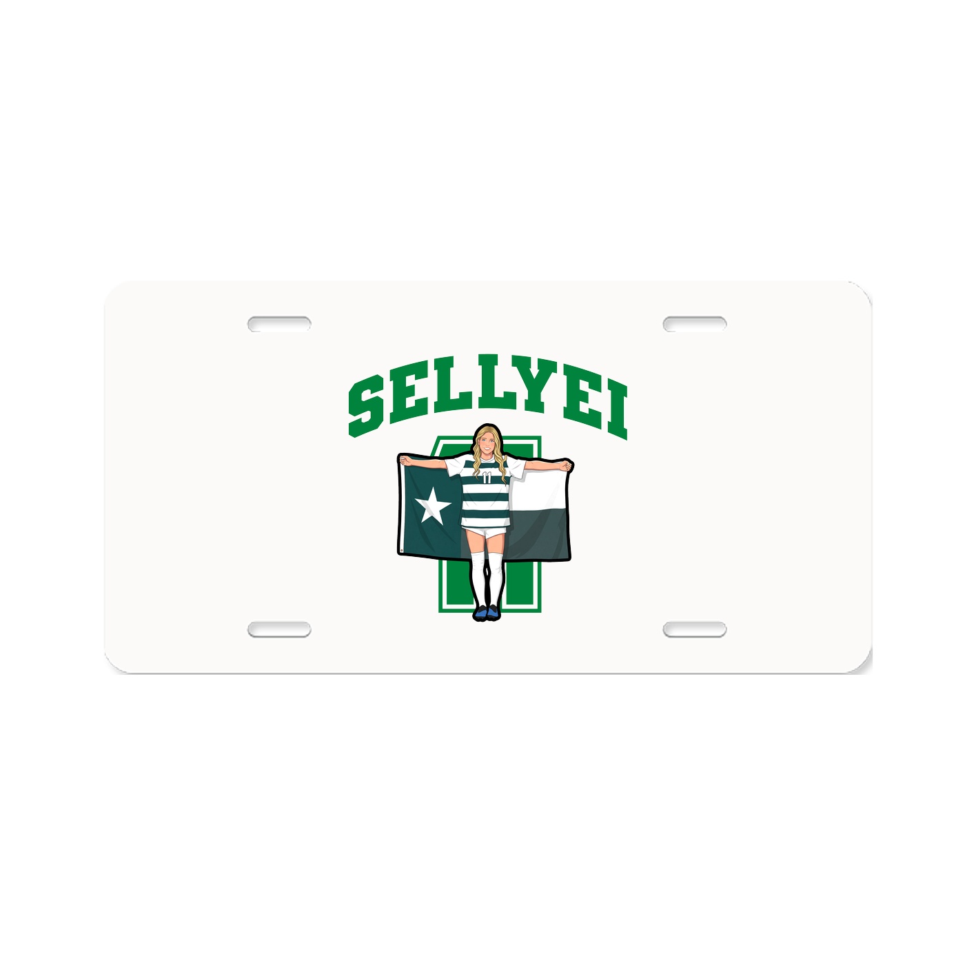 License Plate — Number in Classic