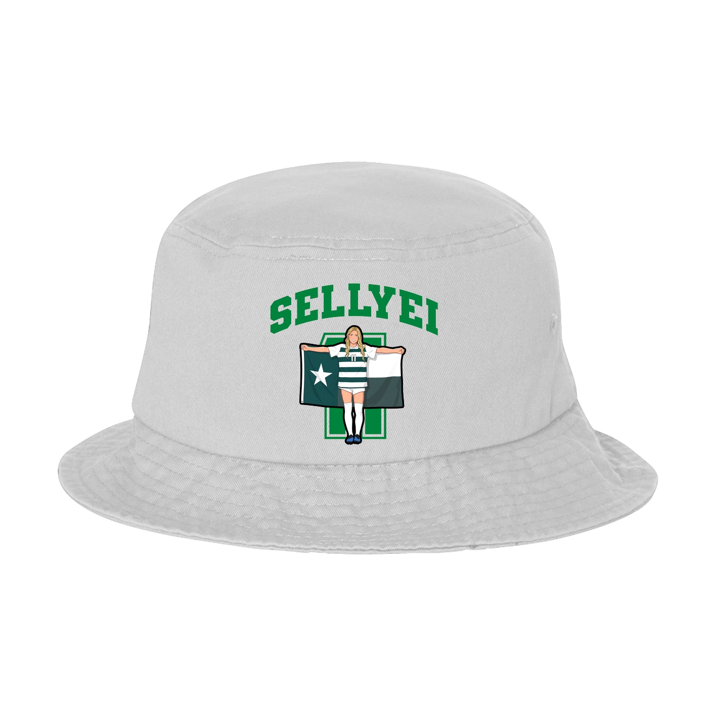 Bucket Cap — Number in White