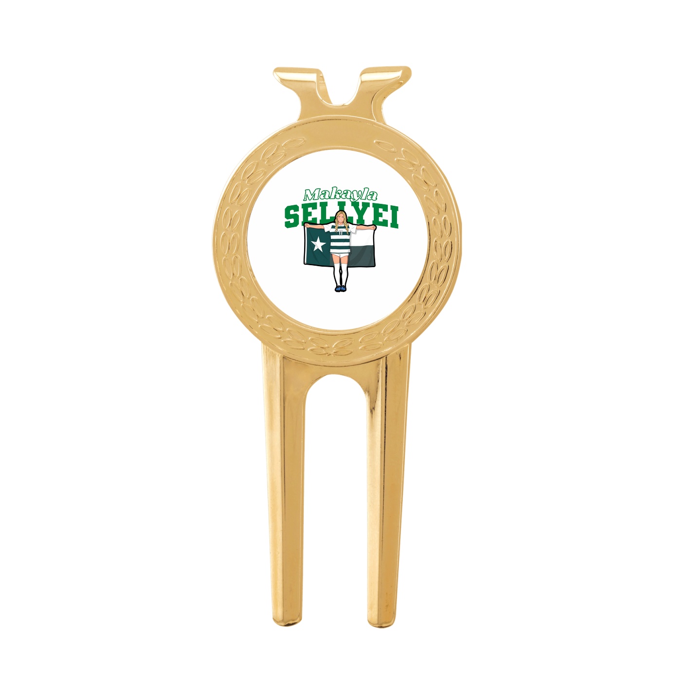 Divot Tool with Ball Marker — Name Arch in Classic