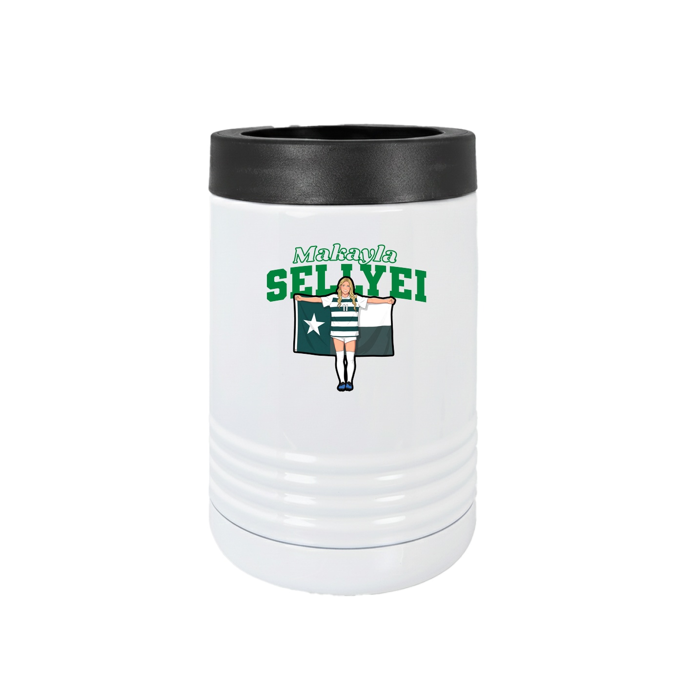 Beverage Holder — Name Arch in White