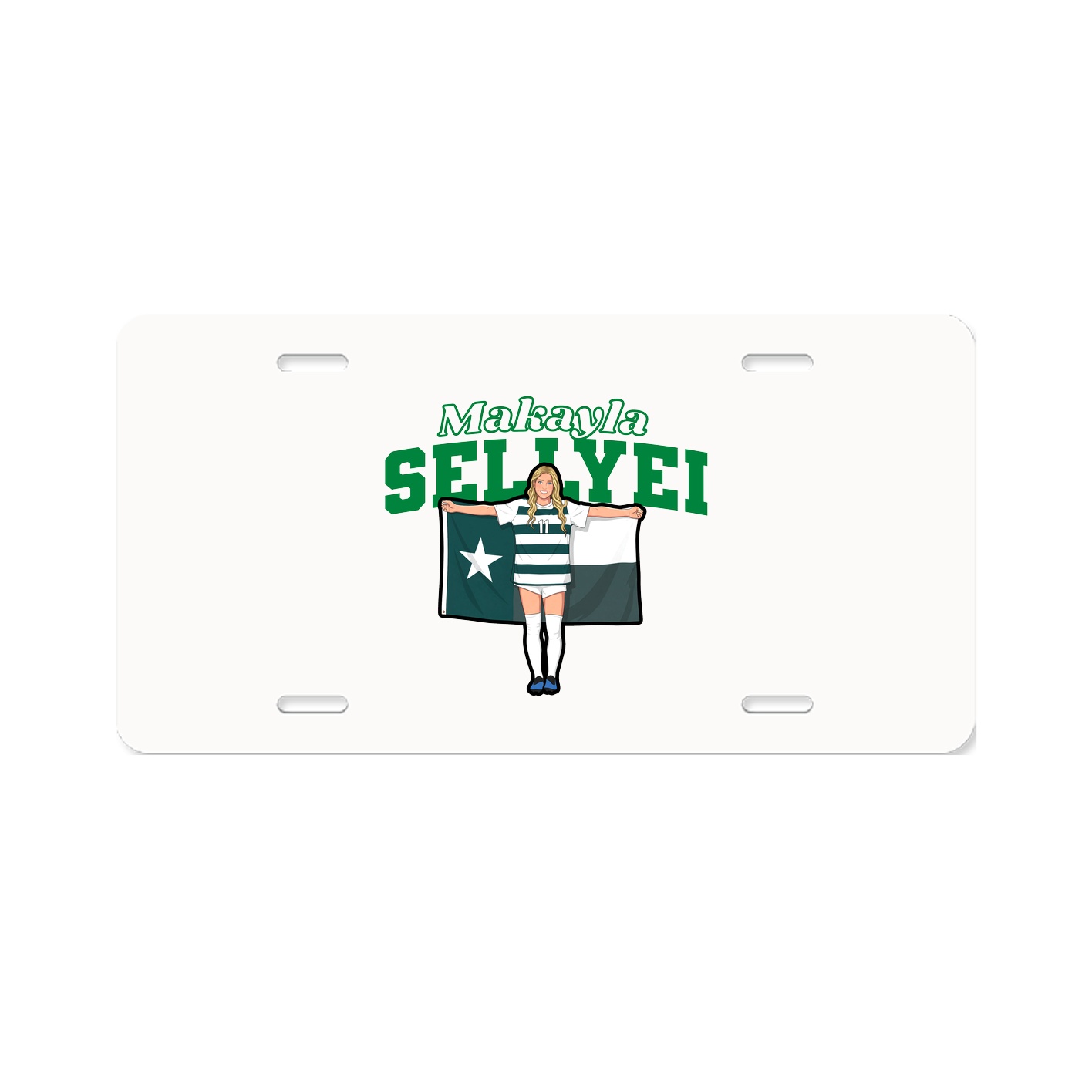 License Plate — Name Arch in Classic