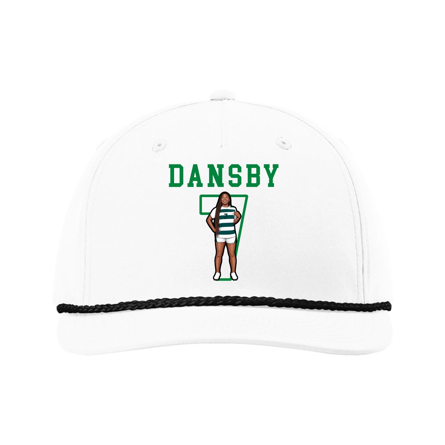 Five-Panel Classic Rope Cap — Shirsey in White