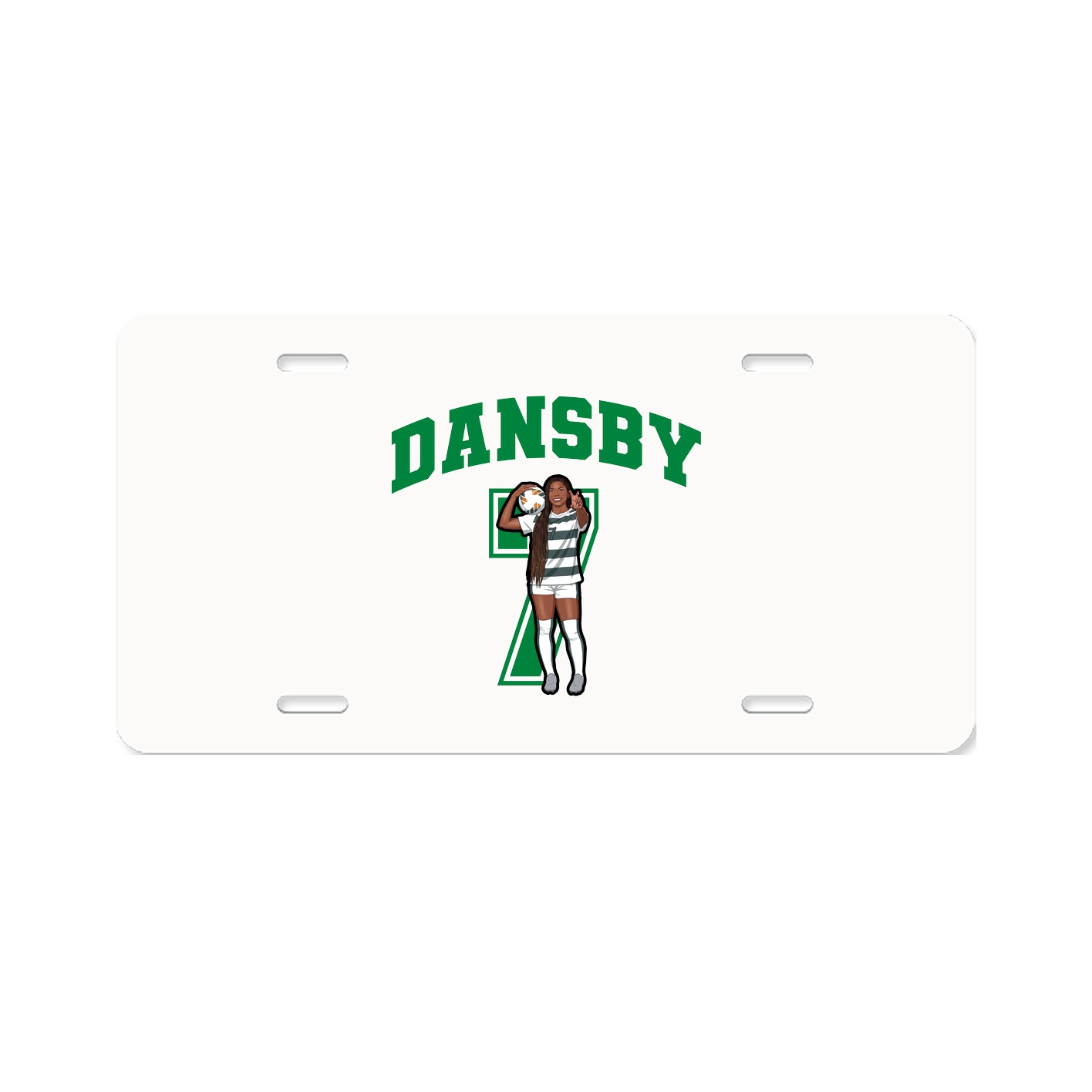License Plate — Number in Classic