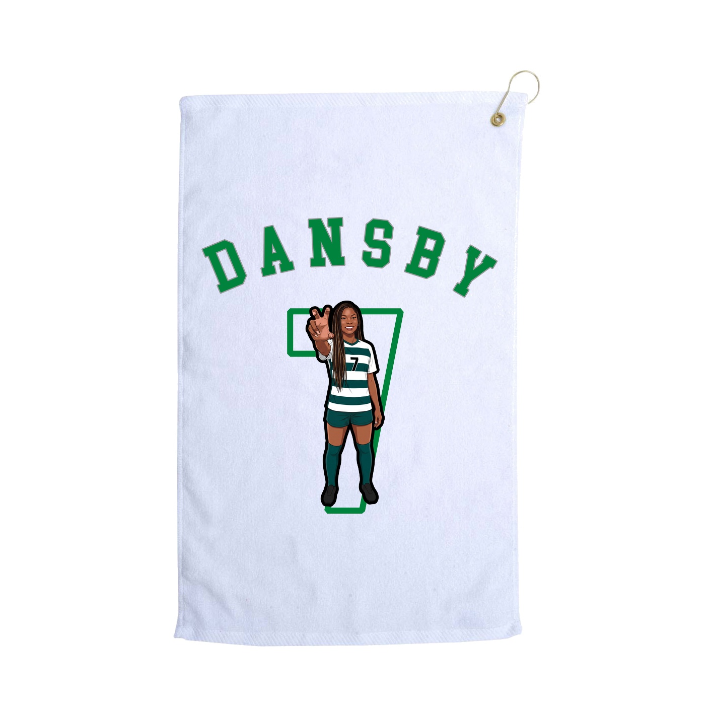 Golf Towel — Shirsey Arch in White