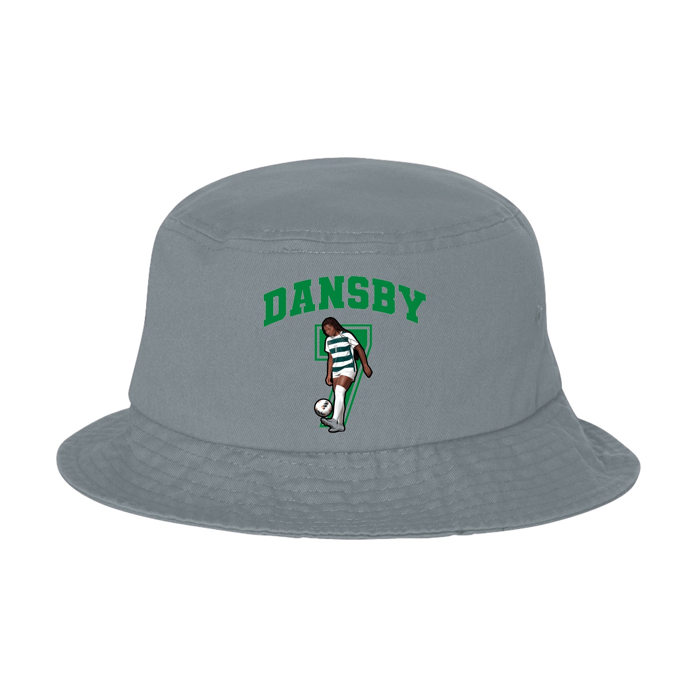 Bucket Cap — Number in Grey