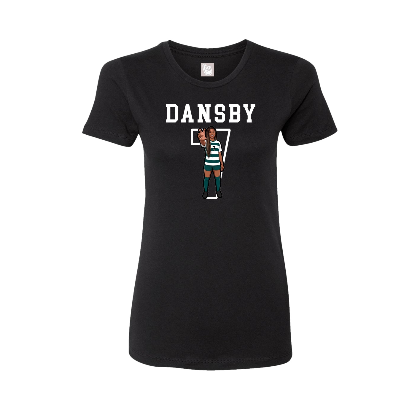 Fitted Women's Tee — Shirsey in Black