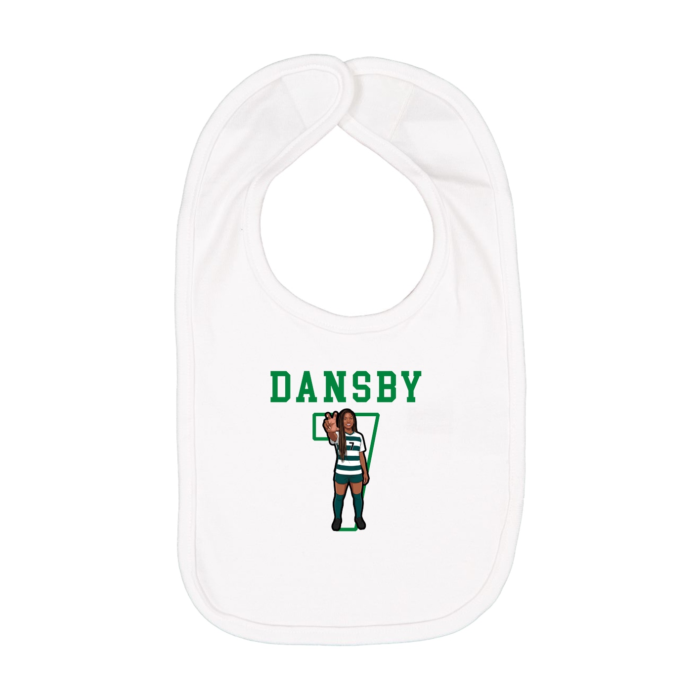 Infant Bib — Shirsey in White