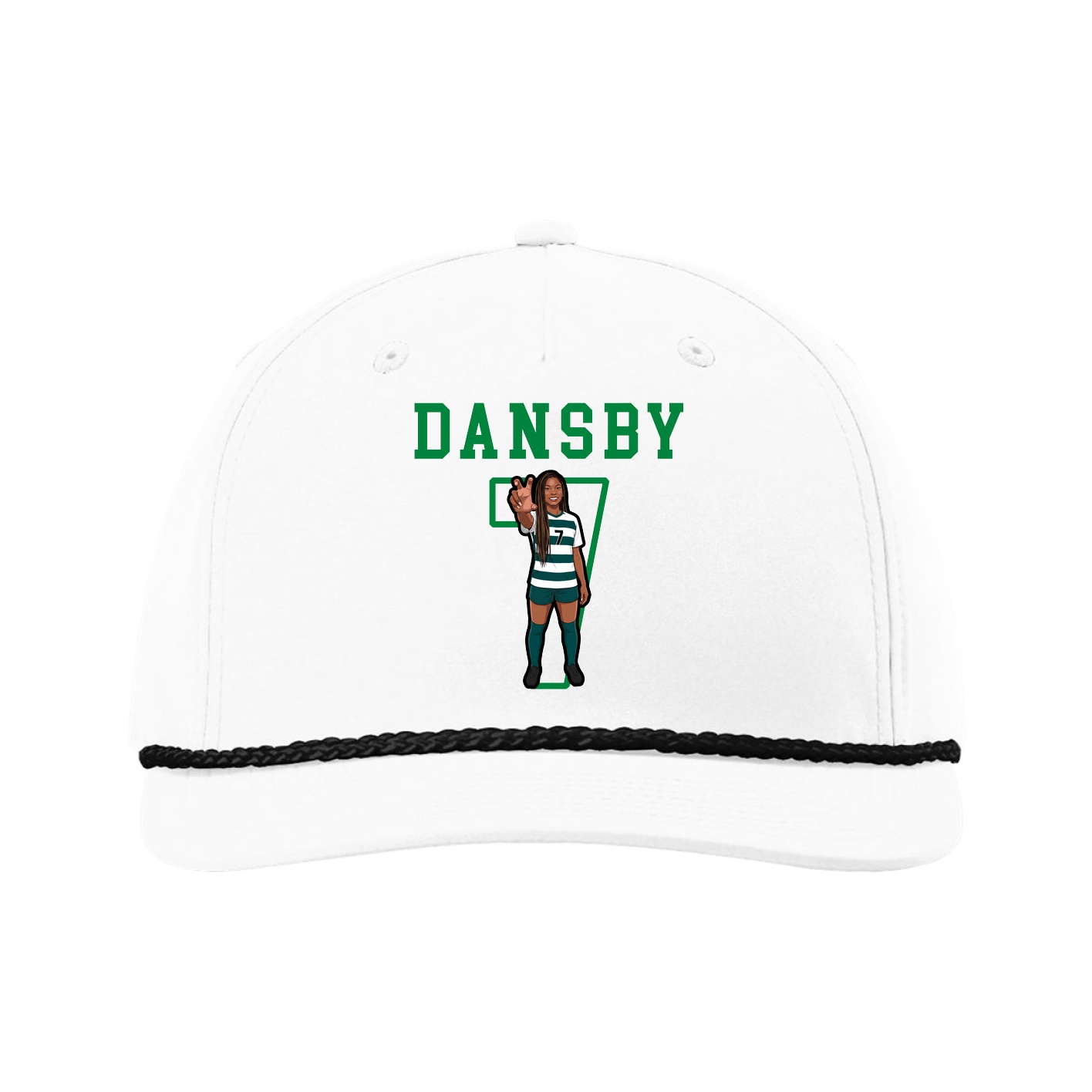 Five-Panel Classic Rope Cap — Shirsey in White