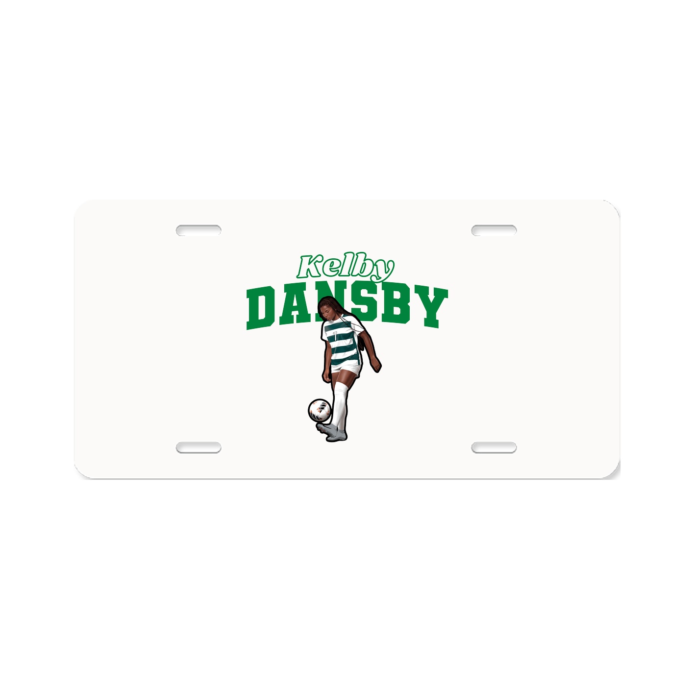 License Plate — Name Arch in Classic