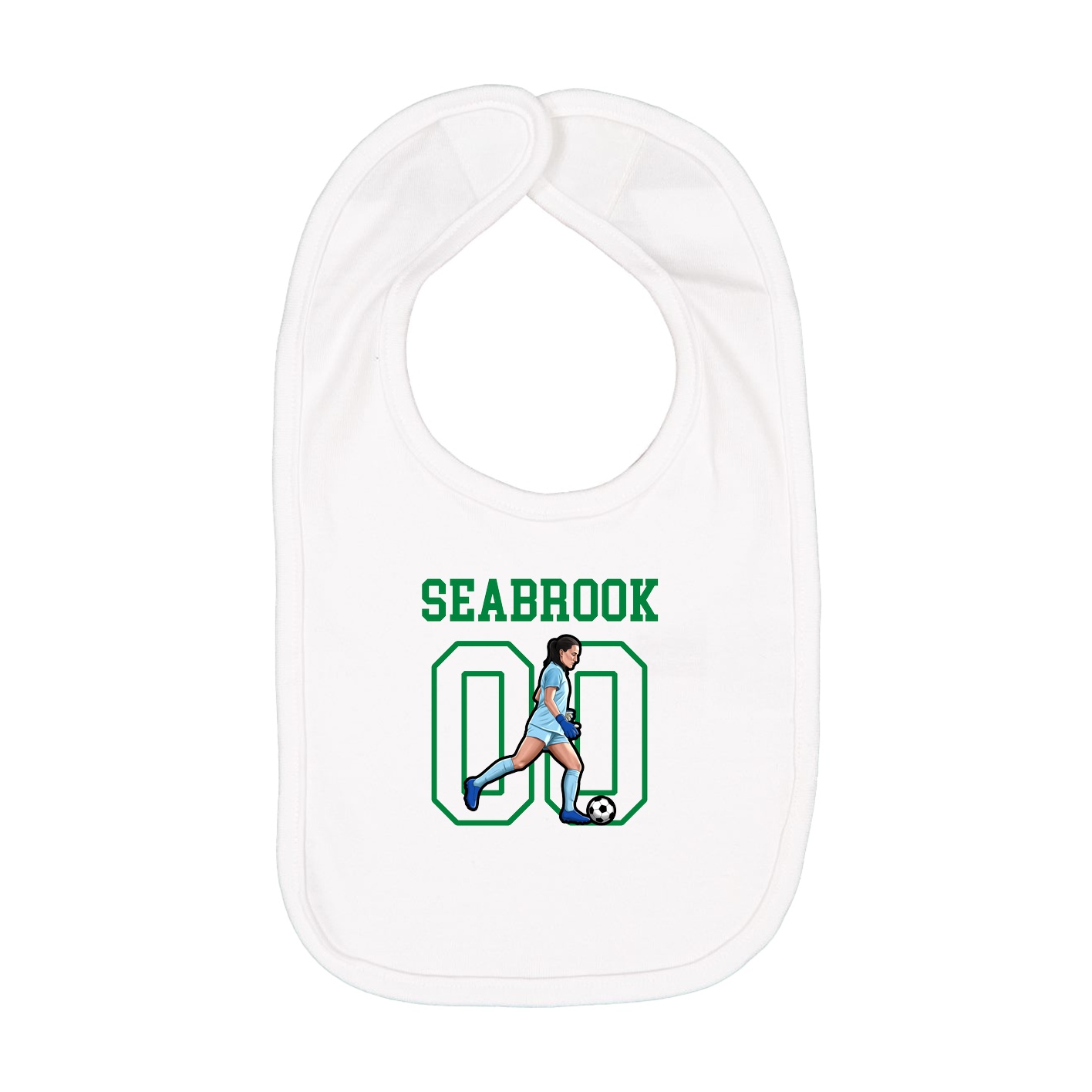 Infant Bib — Shirsey in White