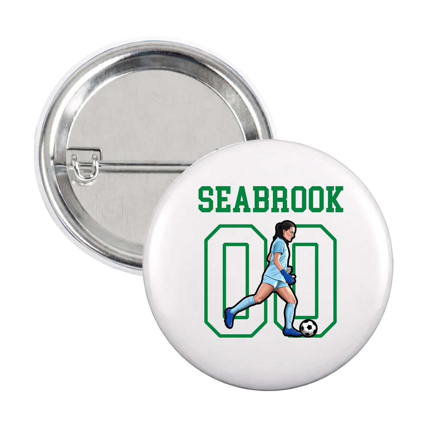 Game Day Button — Shirsey in White