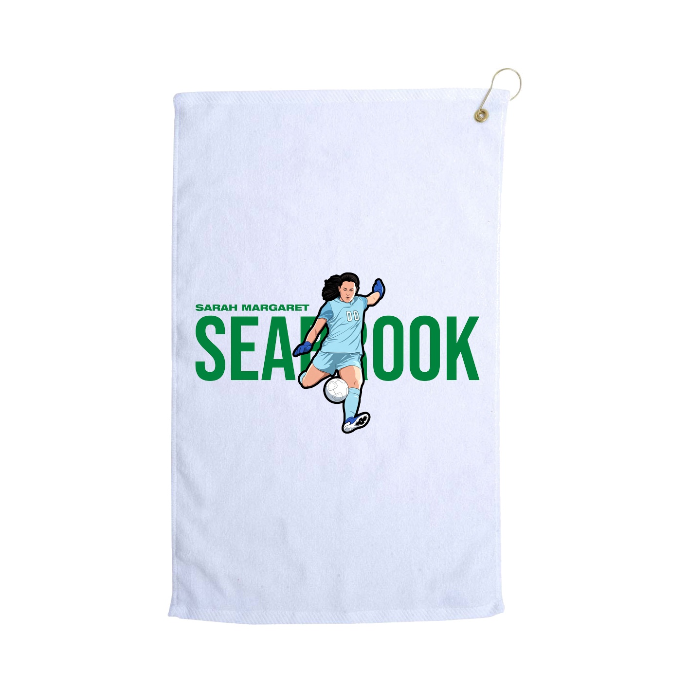 Golf Towel — Player Name in White