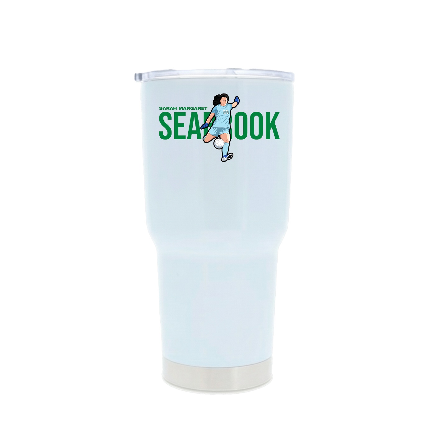 30oz Stainless Steel Tumbler — Player Name in White