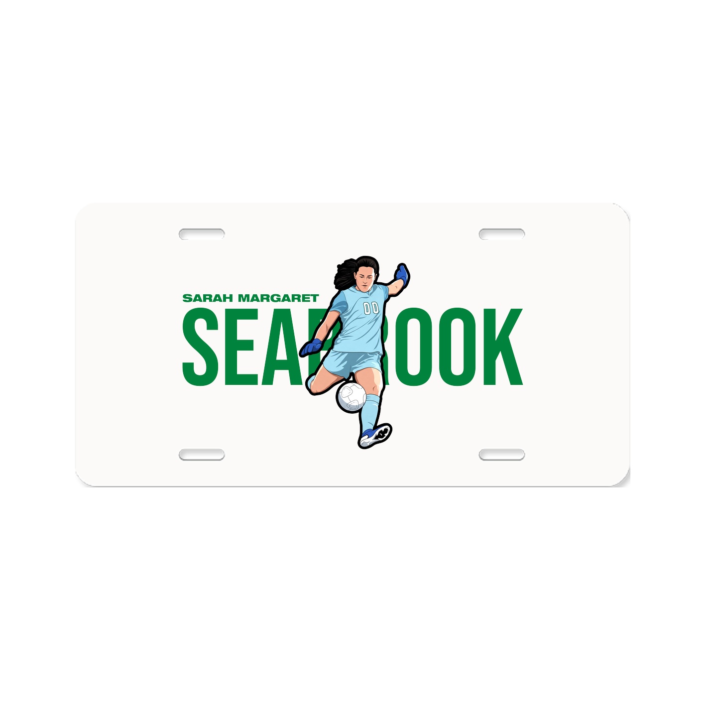 License Plate — Player Name in Classic