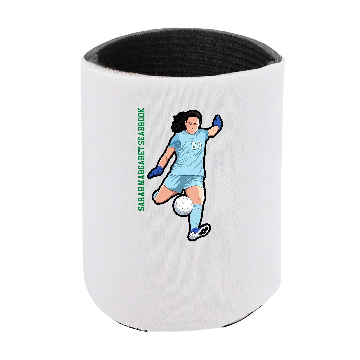 Can Holder — Name Vertical in White
