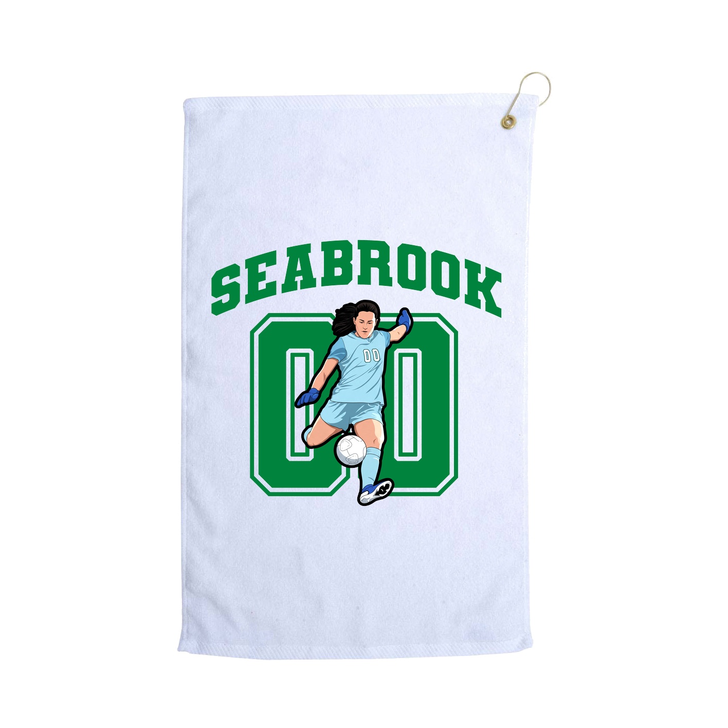 Golf Towel — Number in White