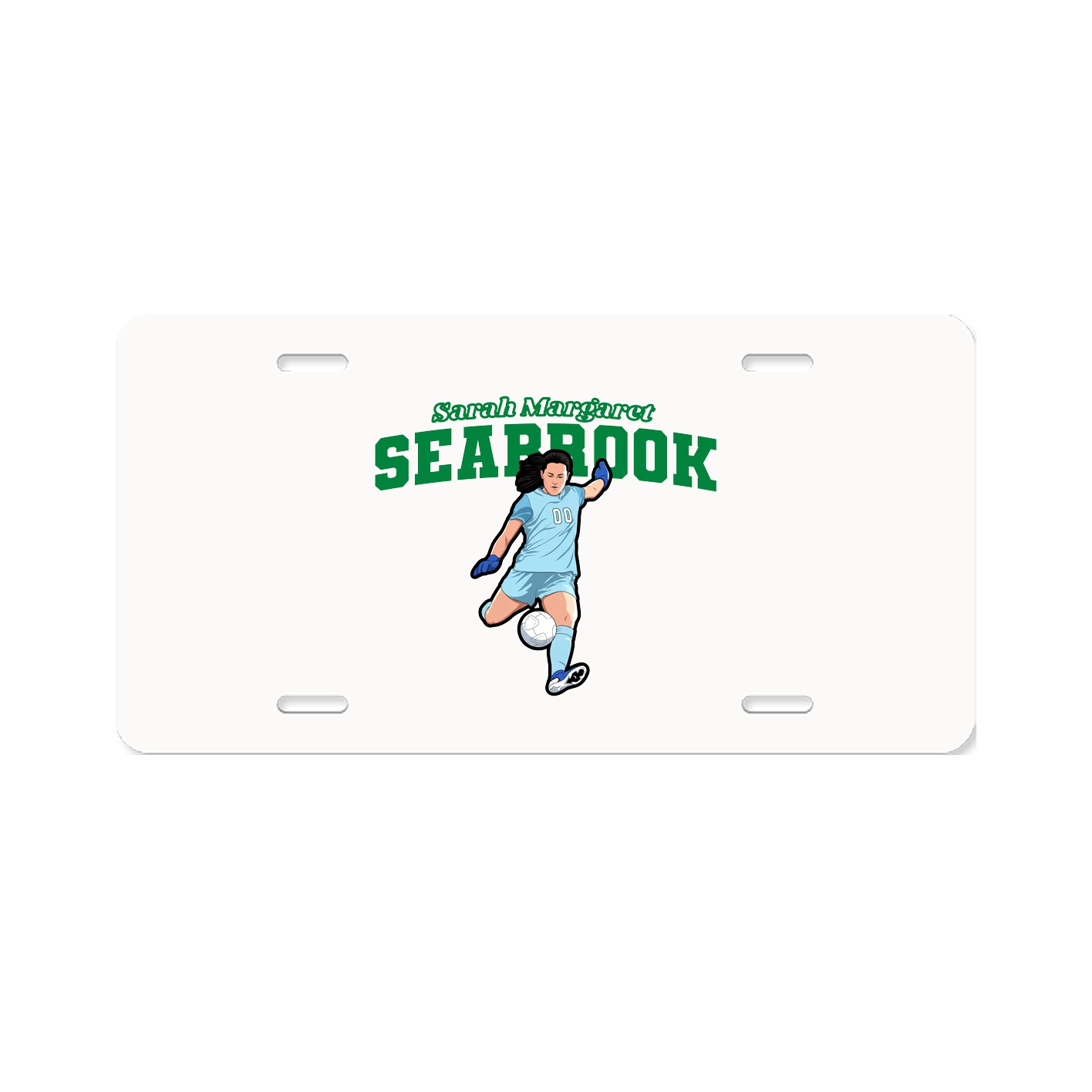 License Plate — Name Arch in Classic
