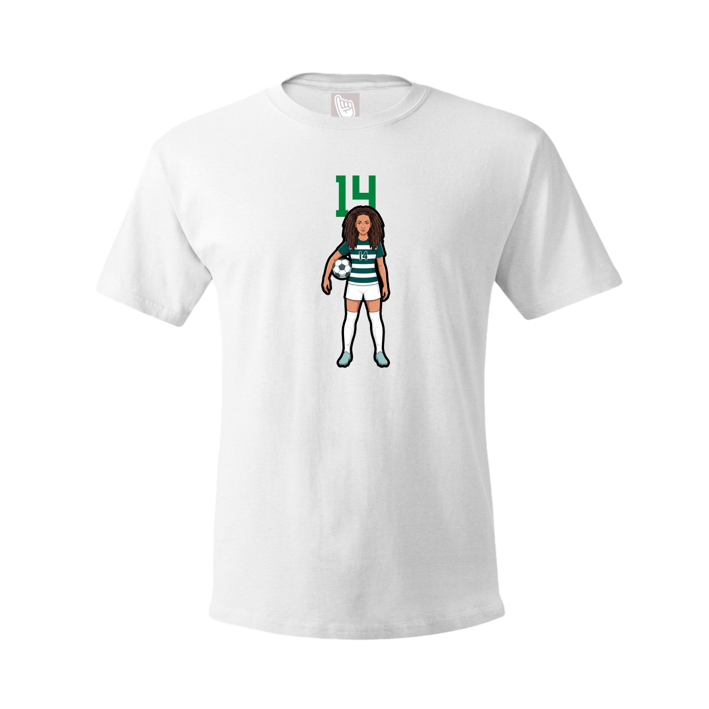 Tee — Number Top in White