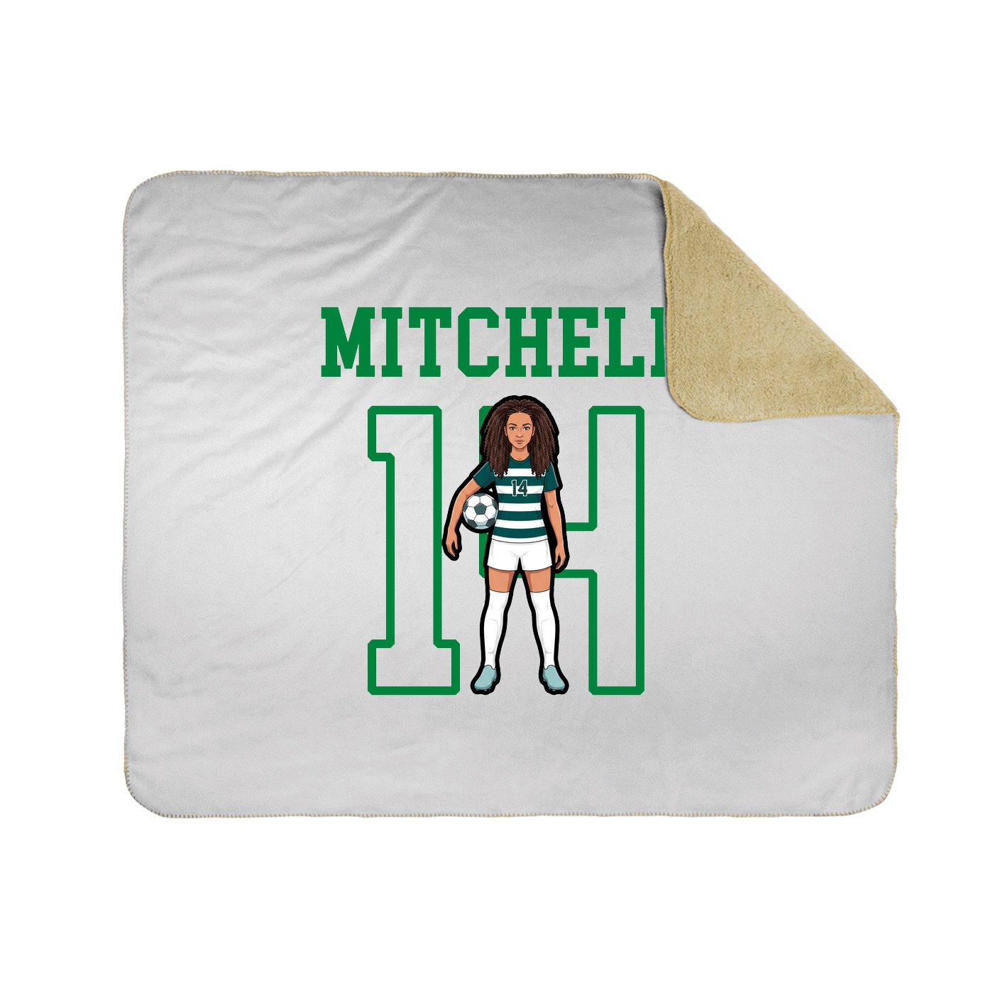 Throw Blanket — Shirsey in White
