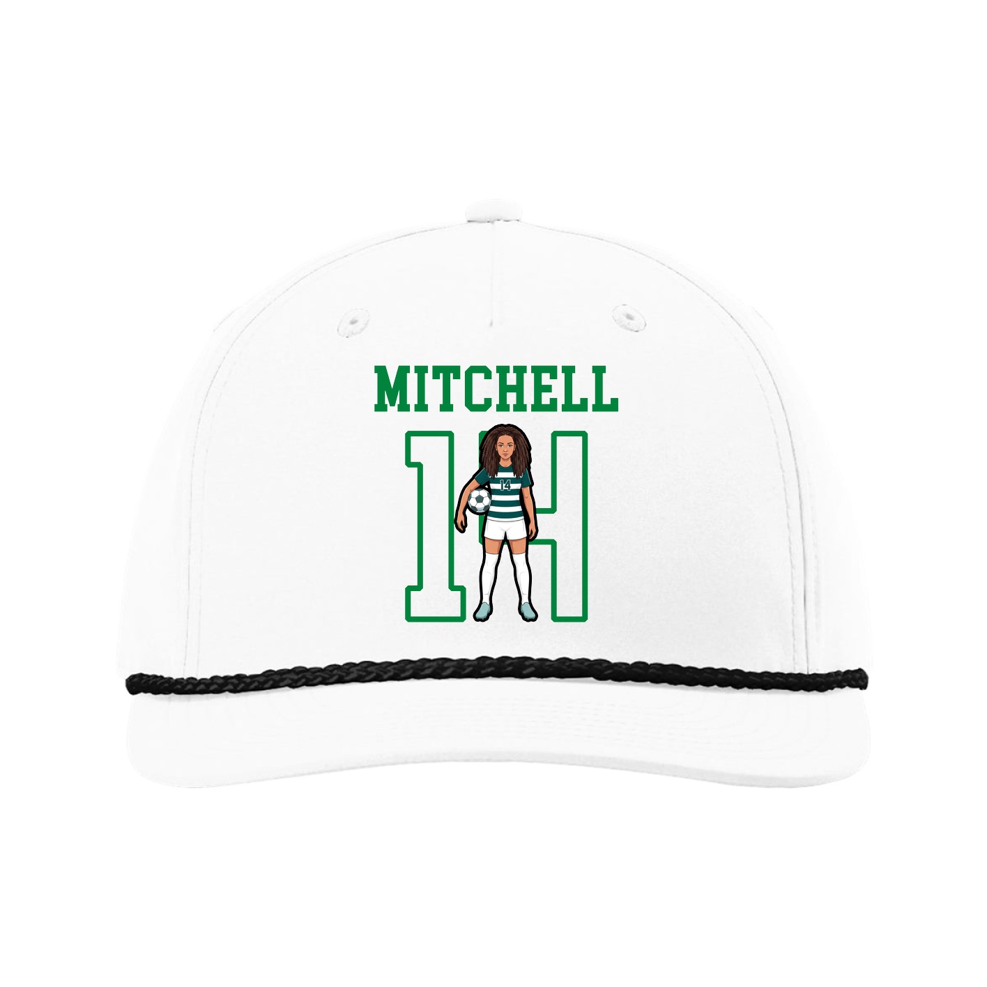 Five-Panel Classic Rope Cap — Shirsey in White