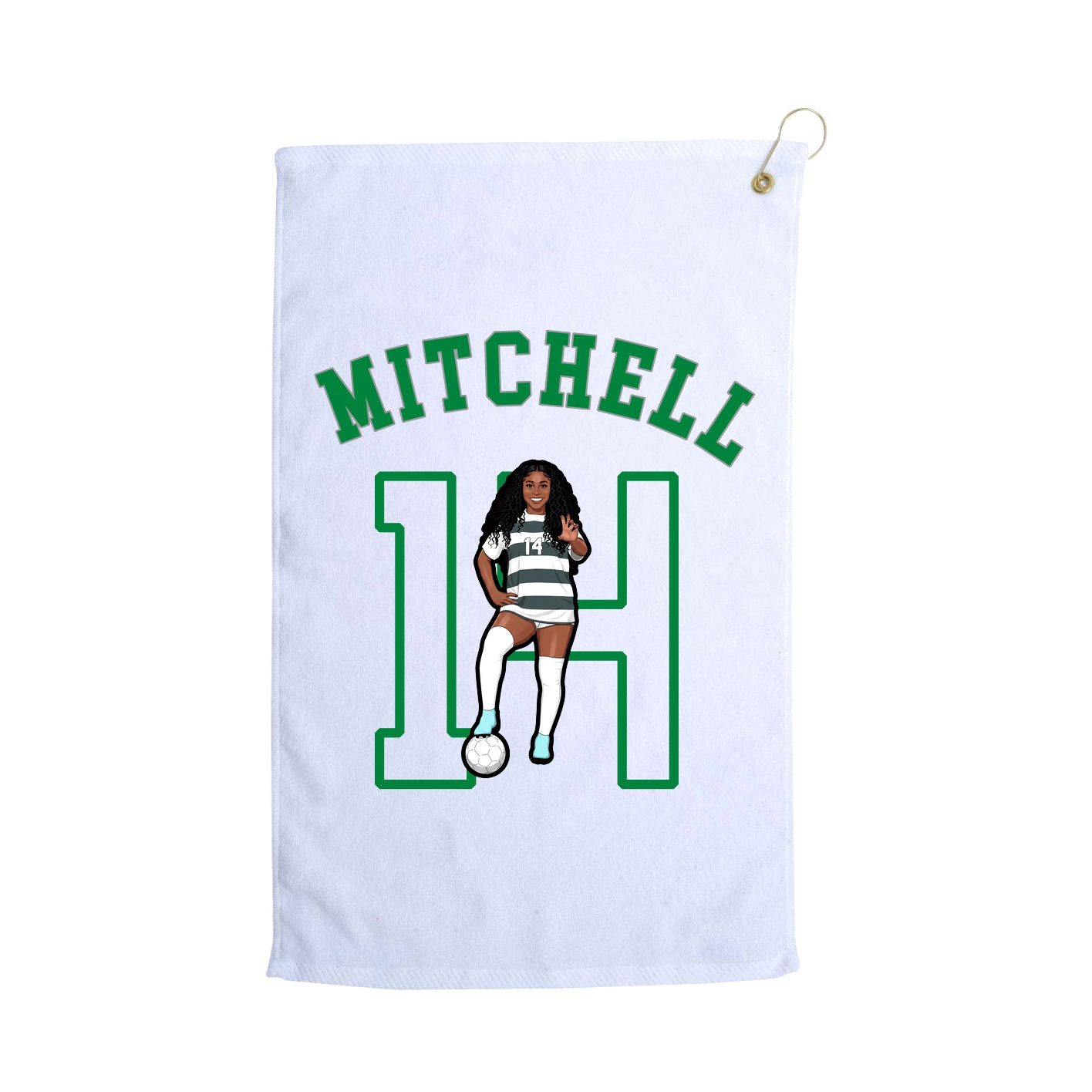 Golf Towel — Shirsey Arch in White
