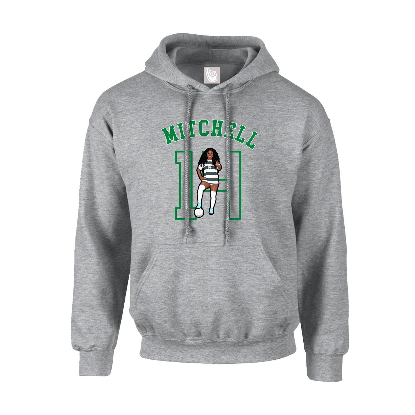 Youth Hoodie — Shirsey Arch in Grey
