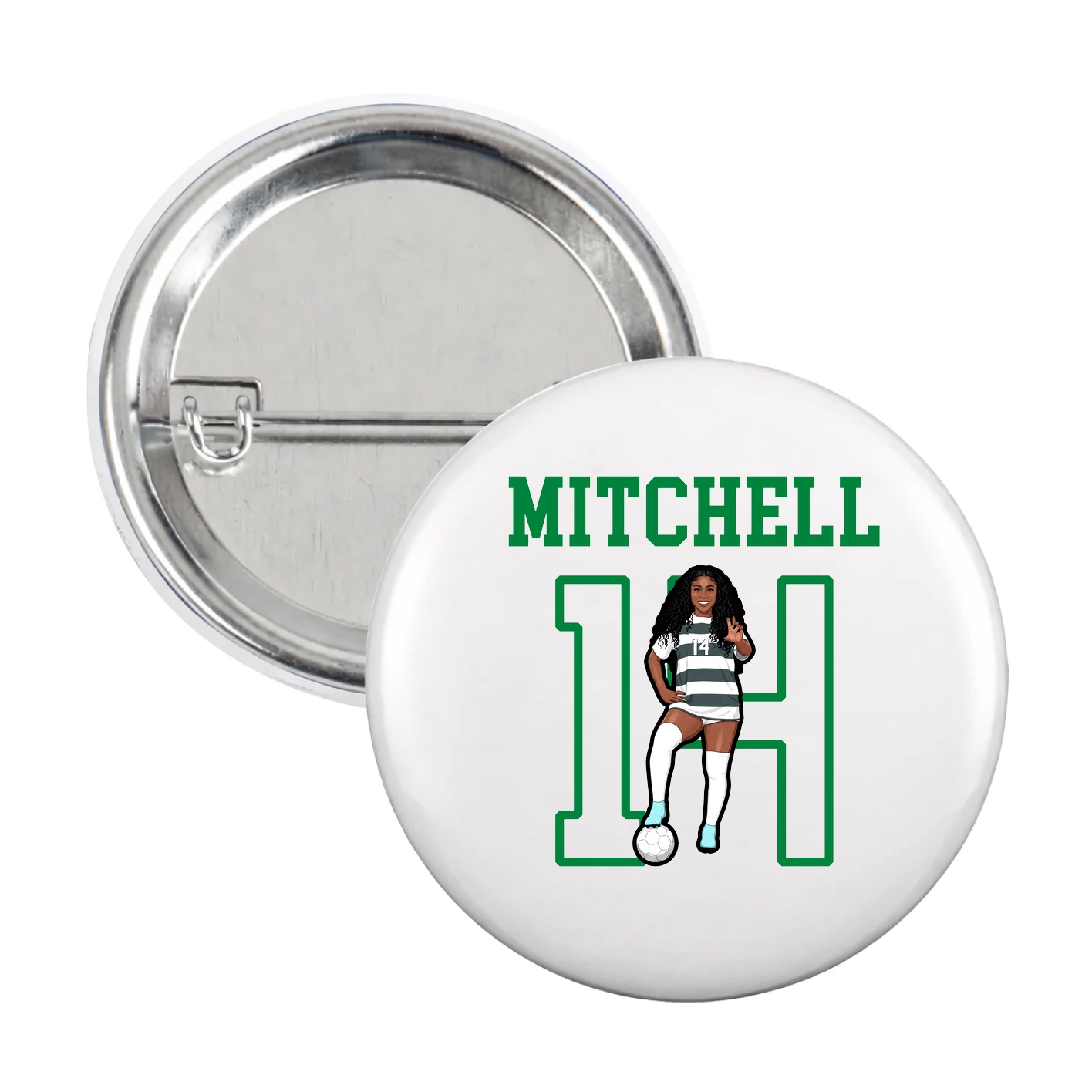 Game Day Button — Shirsey in White