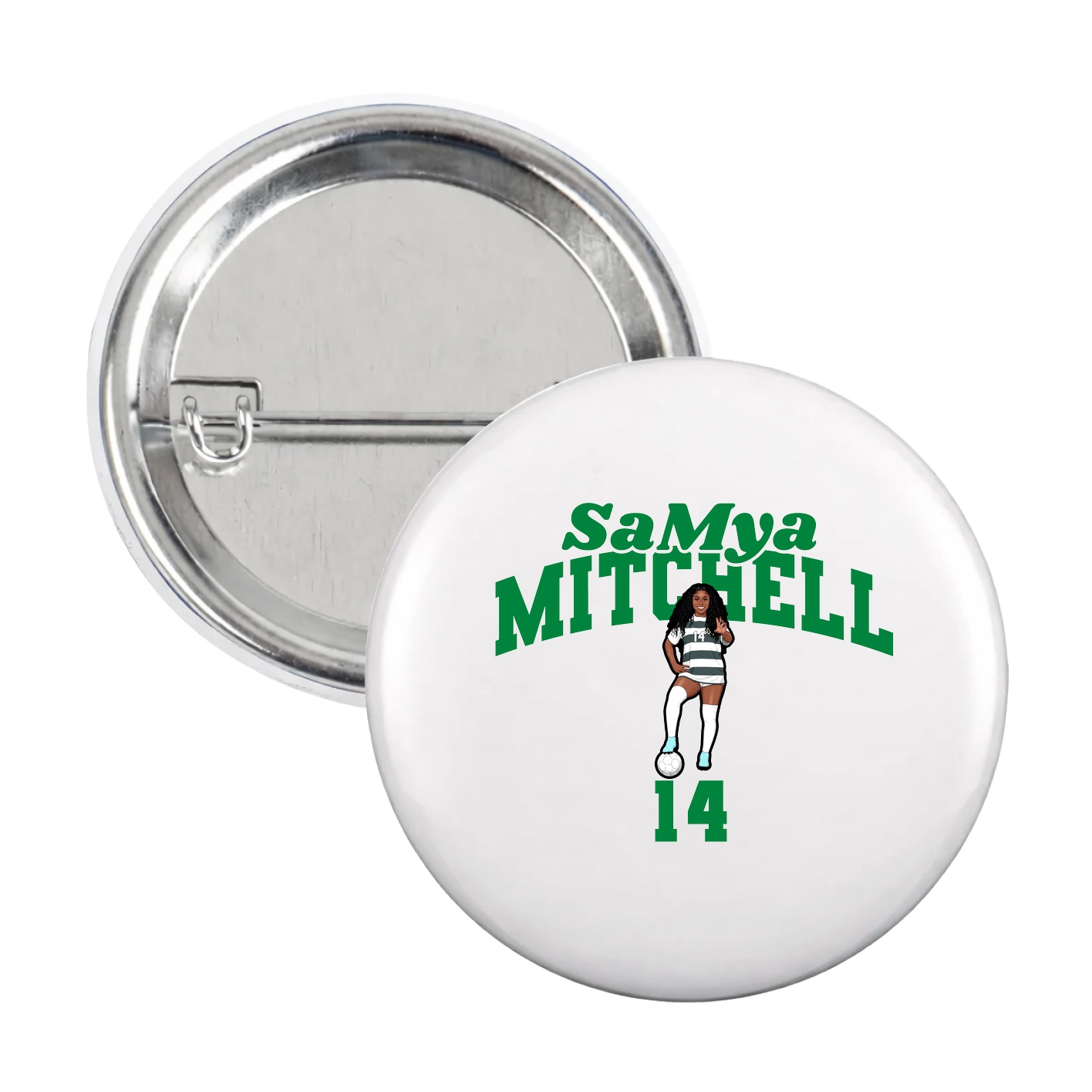 Game Day Button — Signature Arch in White