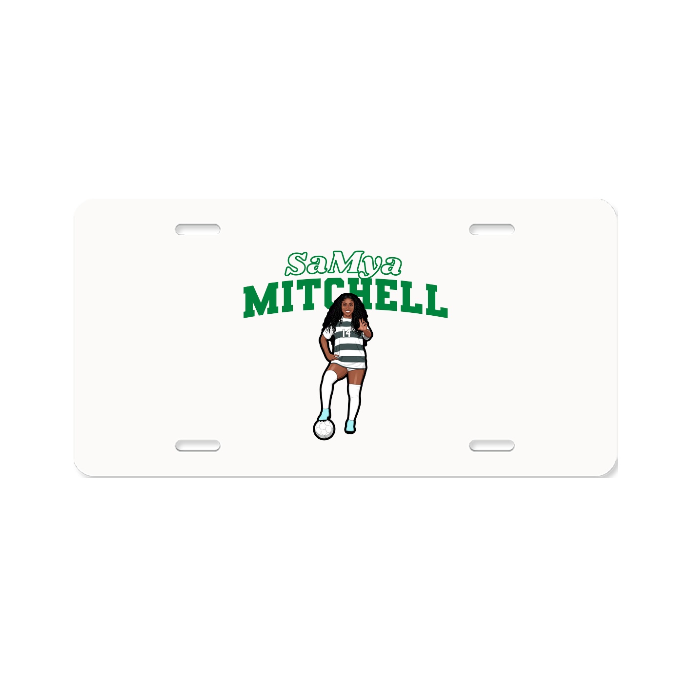 License Plate — Name Arch in Classic