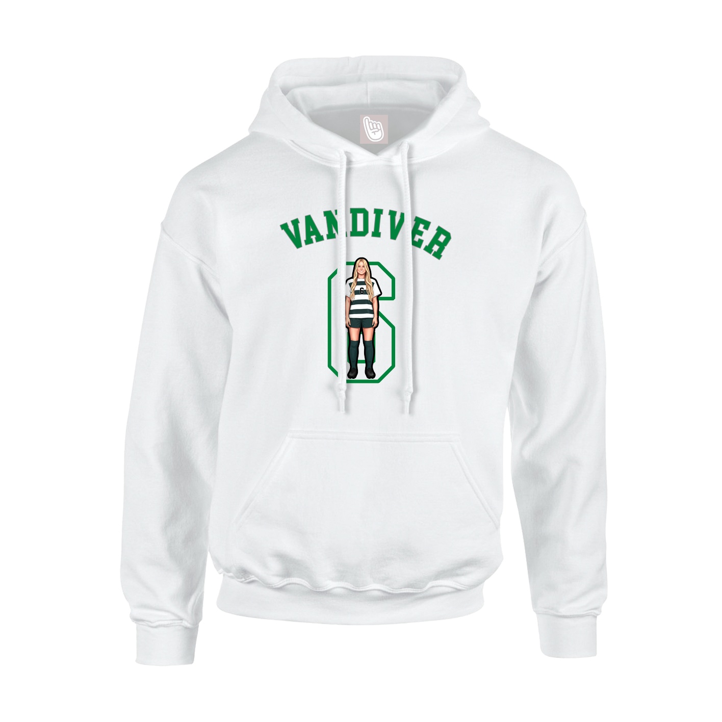 Hoodie — Shirsey Arch in White