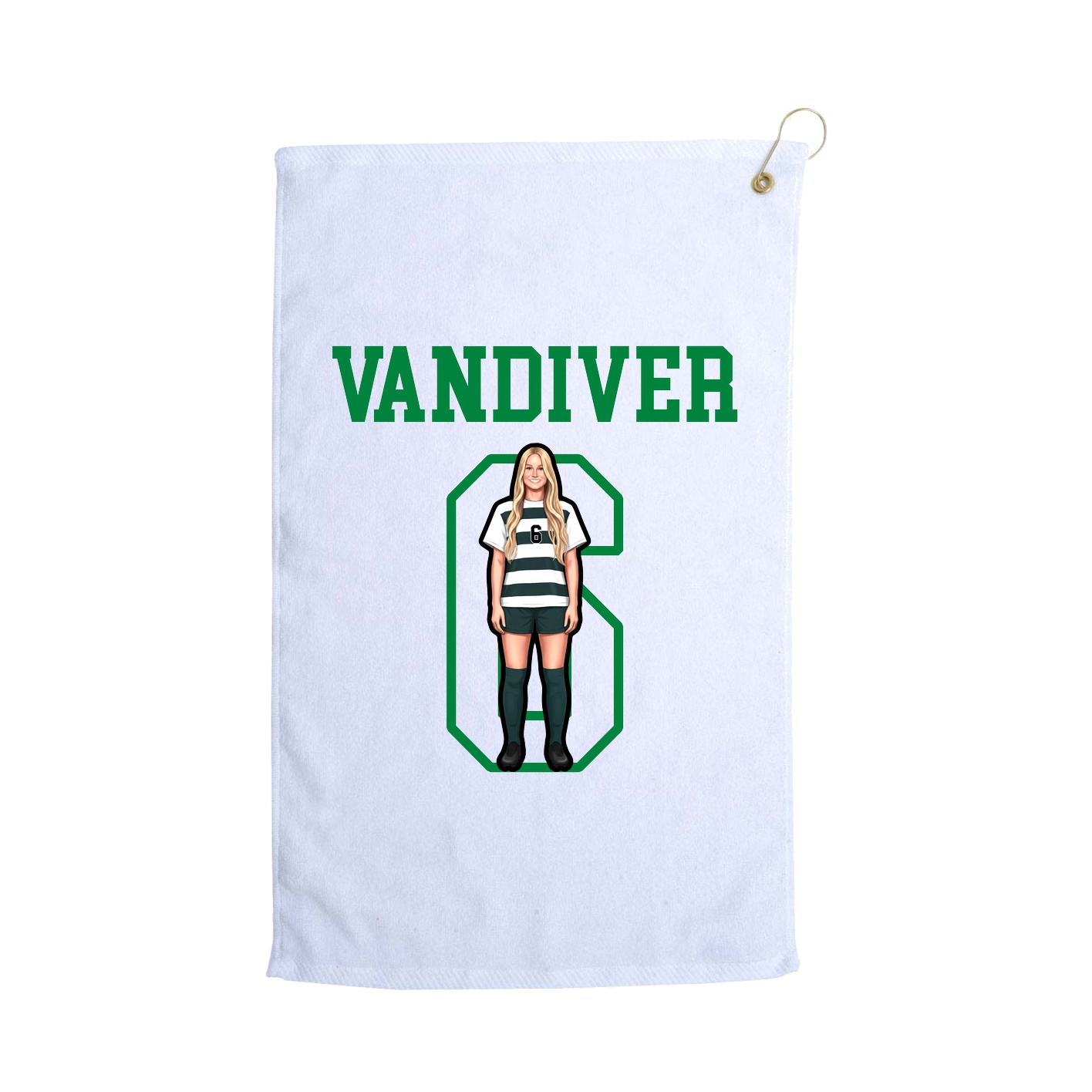 Golf Towel — Shirsey in White