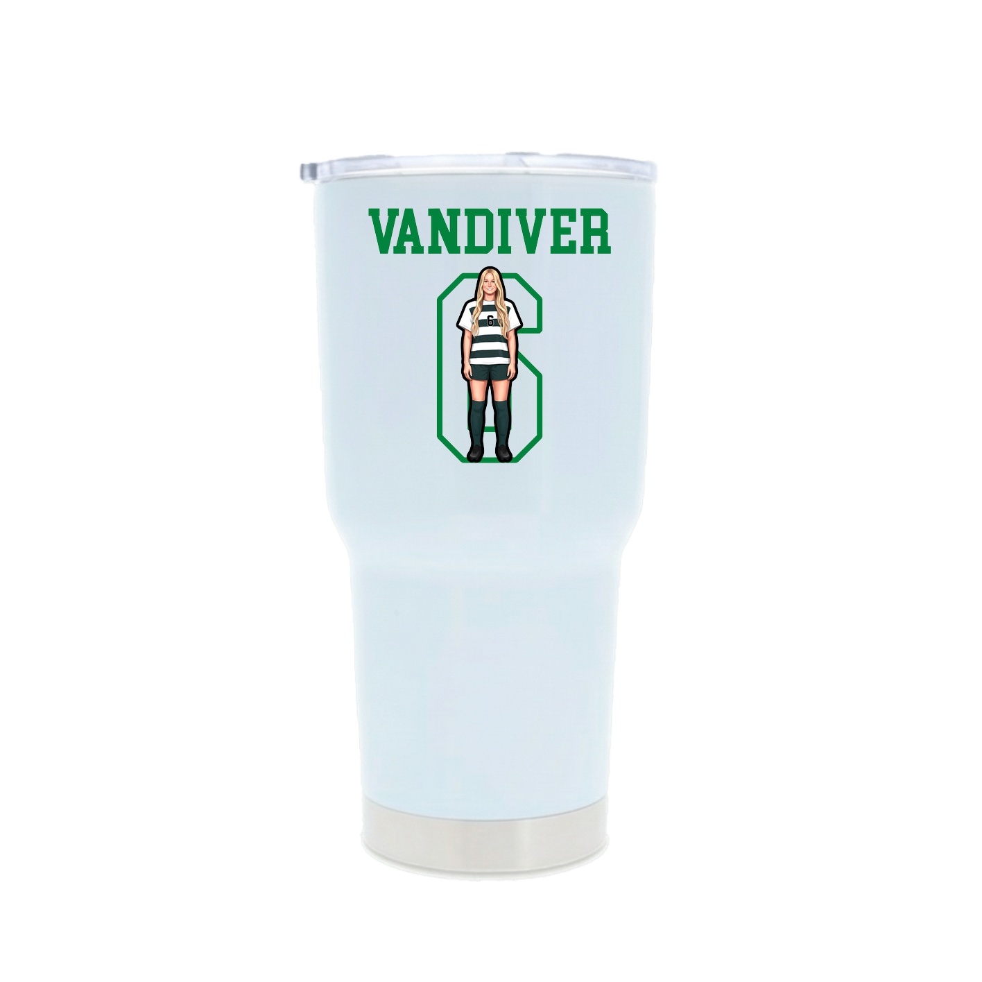 30oz Stainless Steel Tumbler — Shirsey in White