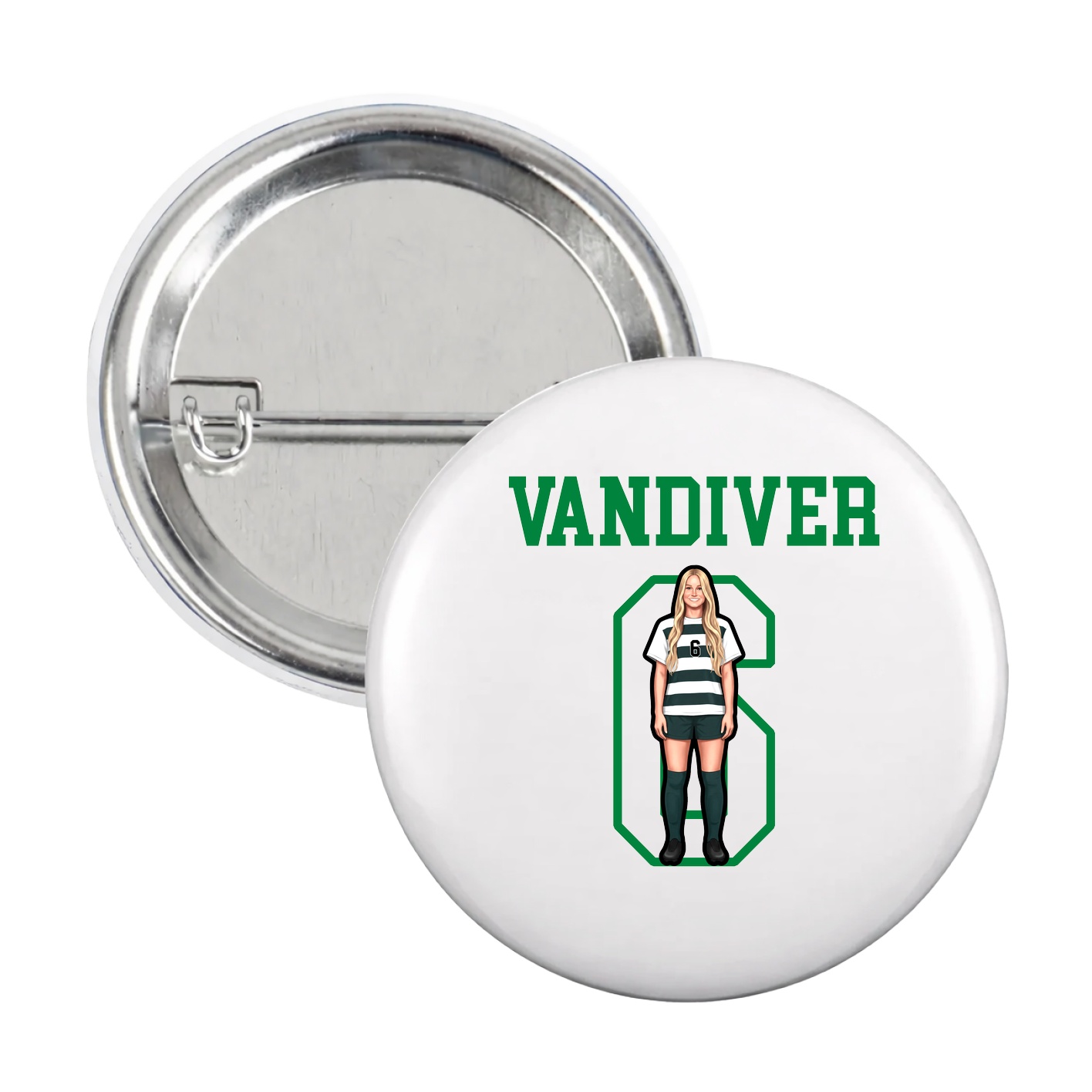 Game Day Button — Shirsey in White