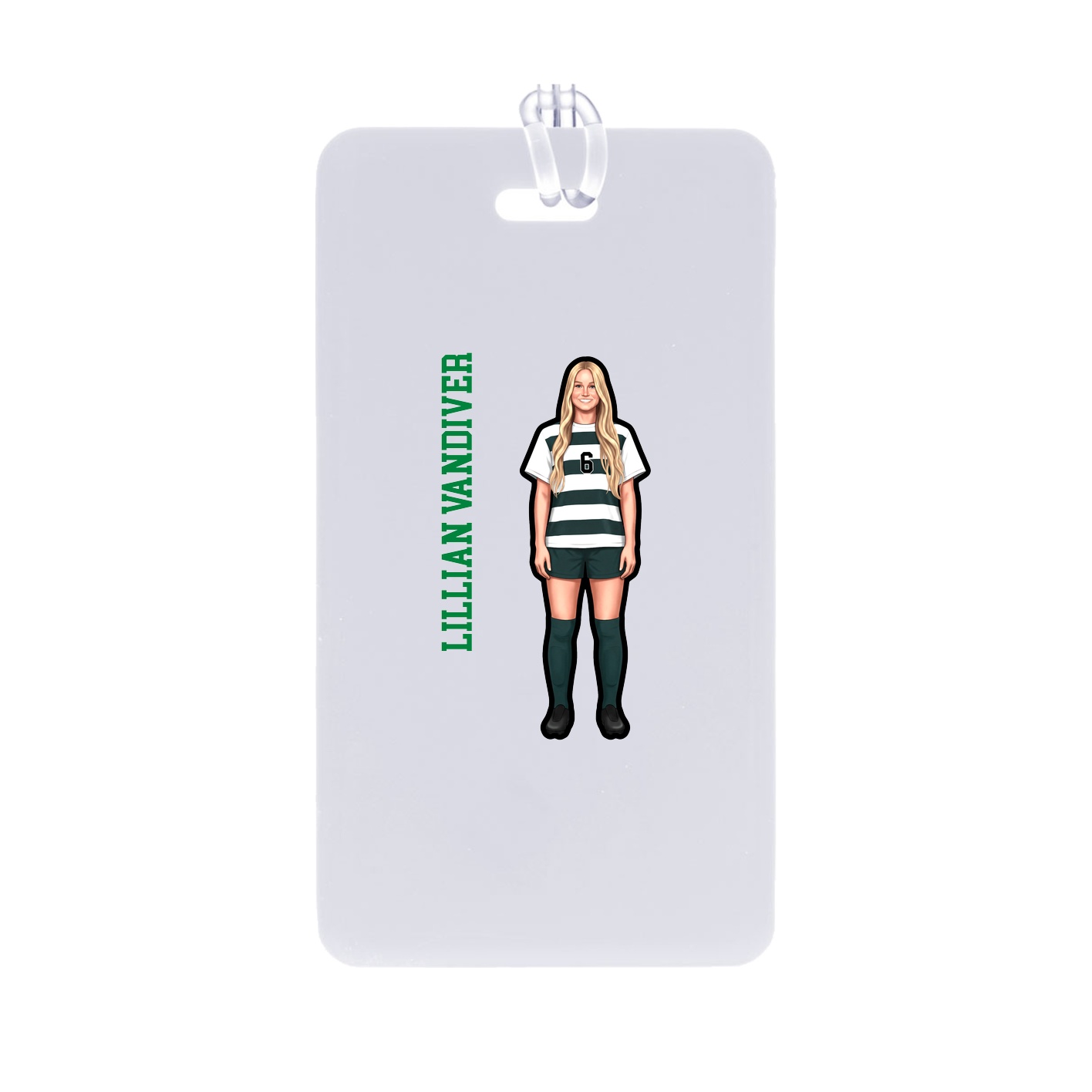 Bag Tag — Name Vertical in Classic