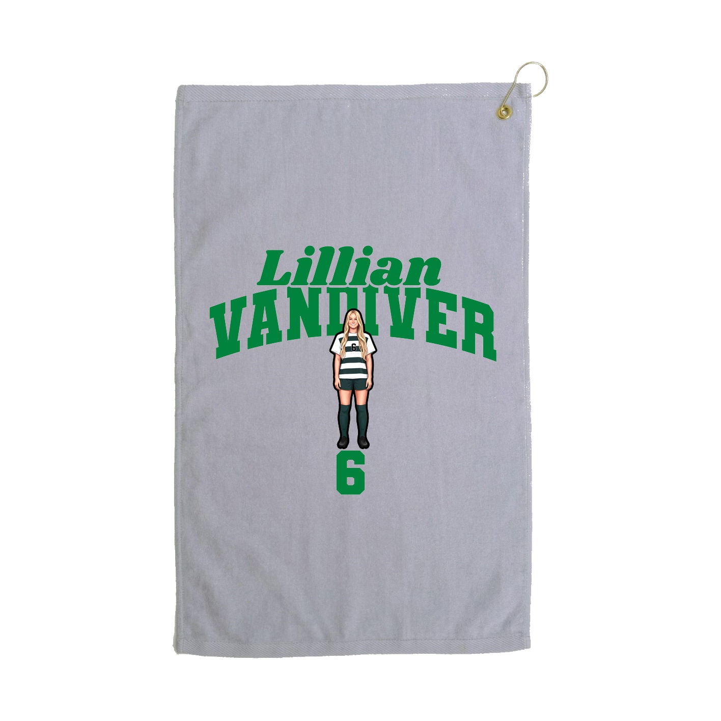 Golf Towel — Signature Arch in Grey