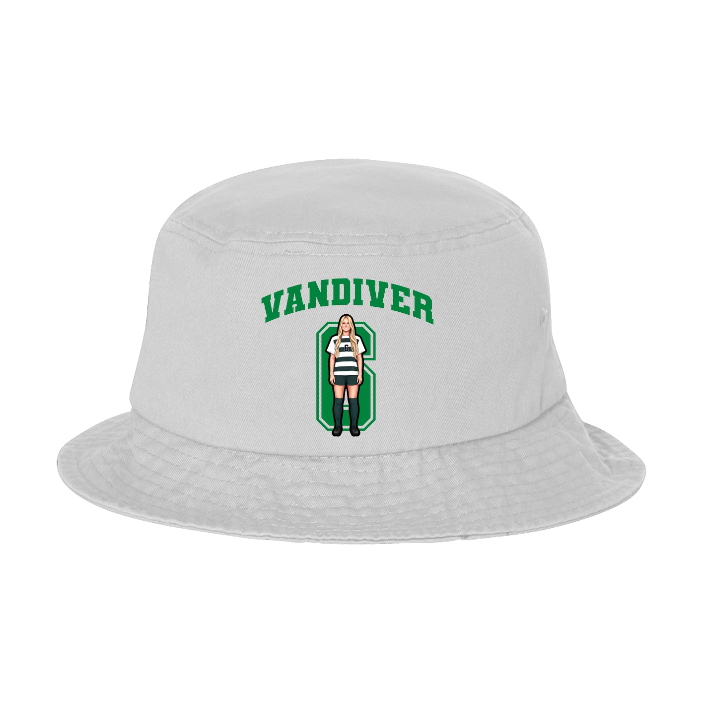Bucket Cap — Number in White