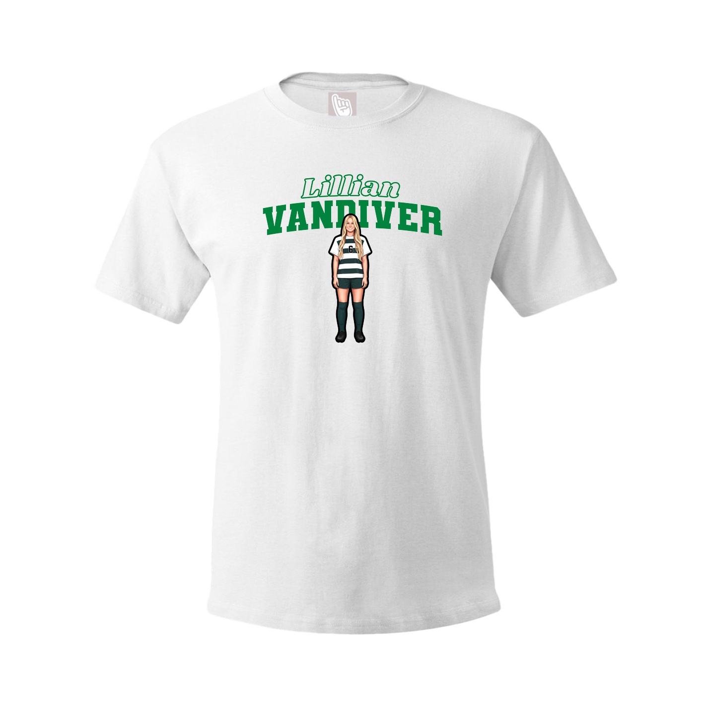 Tee — Name Arch in White