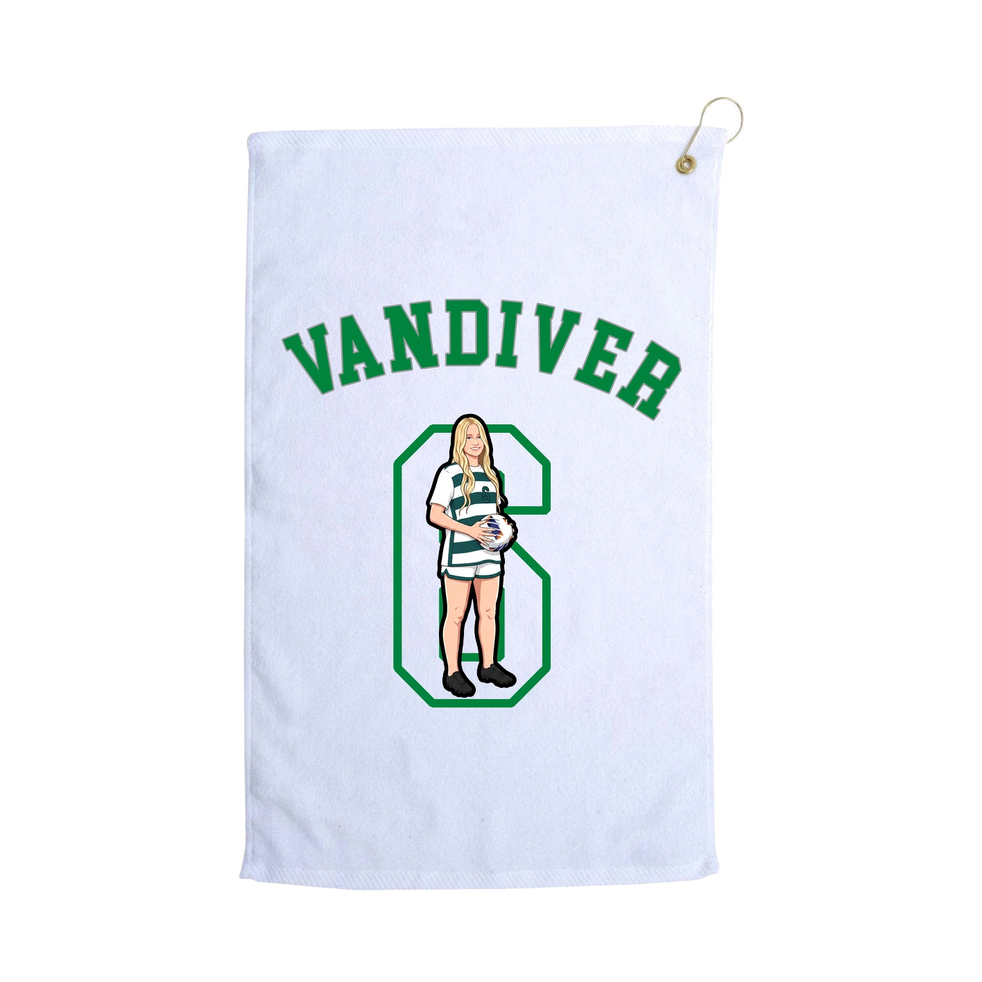 Golf Towel — Shirsey Arch in White