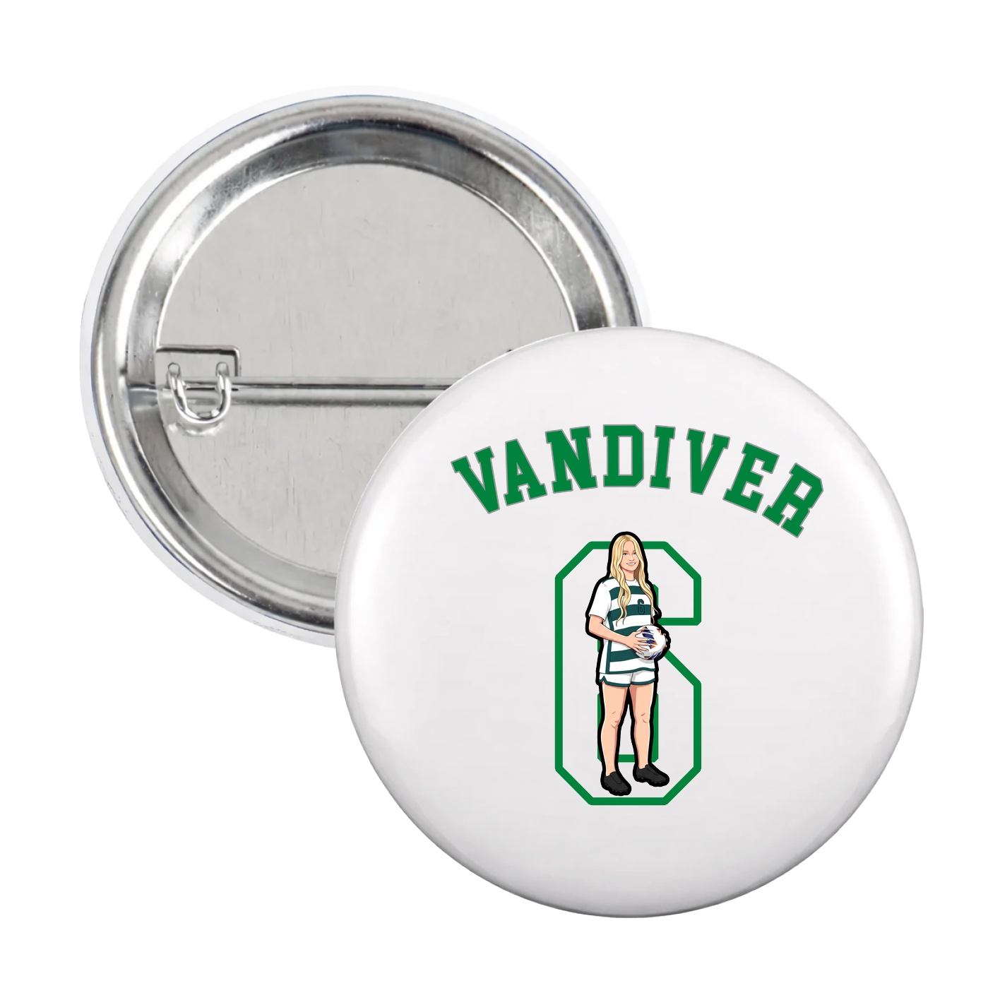 Game Day Button — Shirsey Arch in White