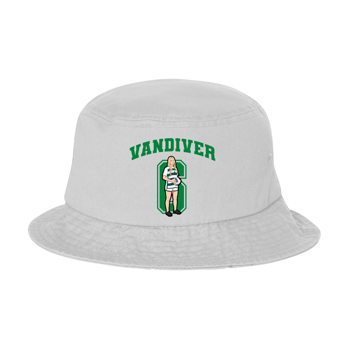 Bucket Cap — Number in White